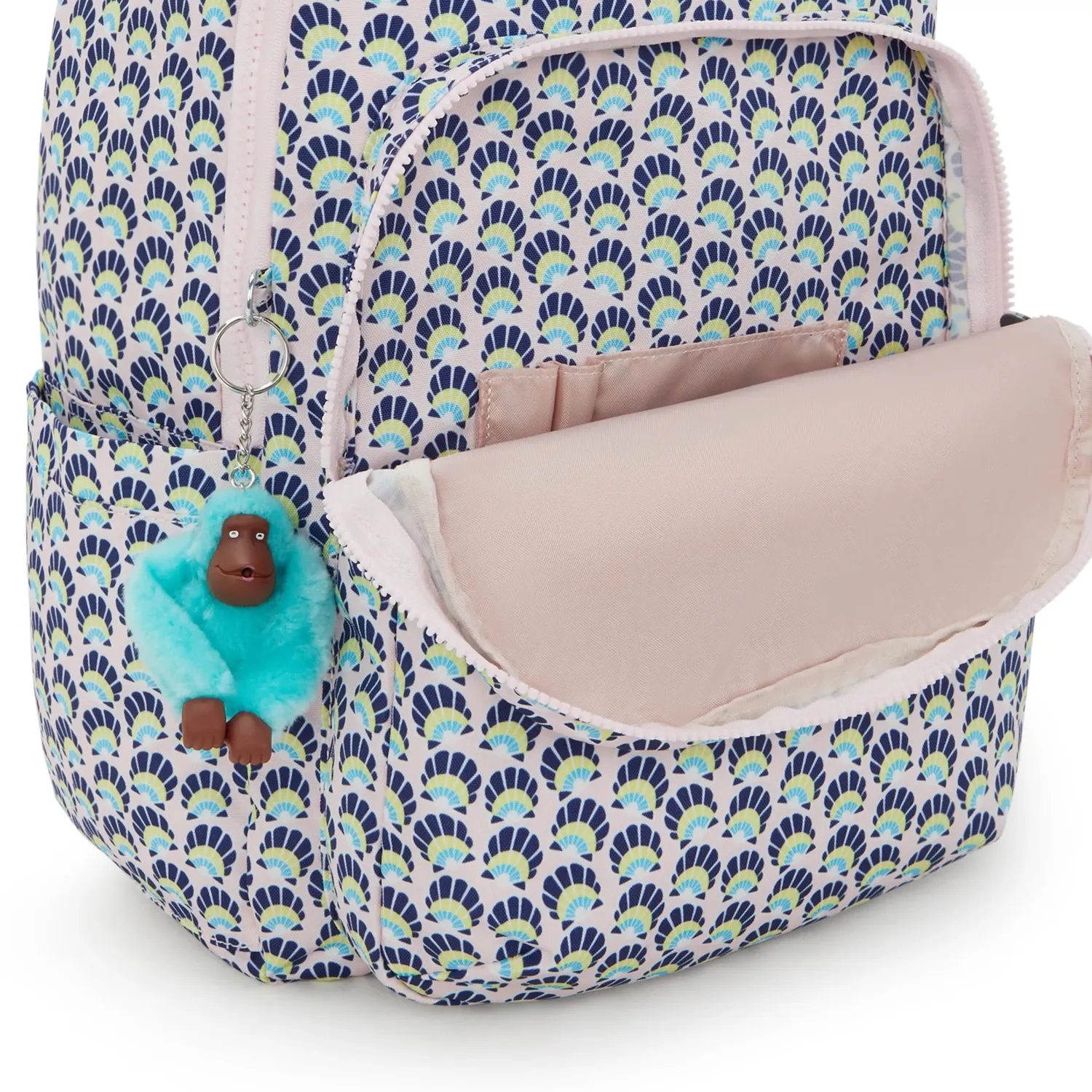 Kipling Seoul rugzak groot Geo Shell 15 inch laptopvak