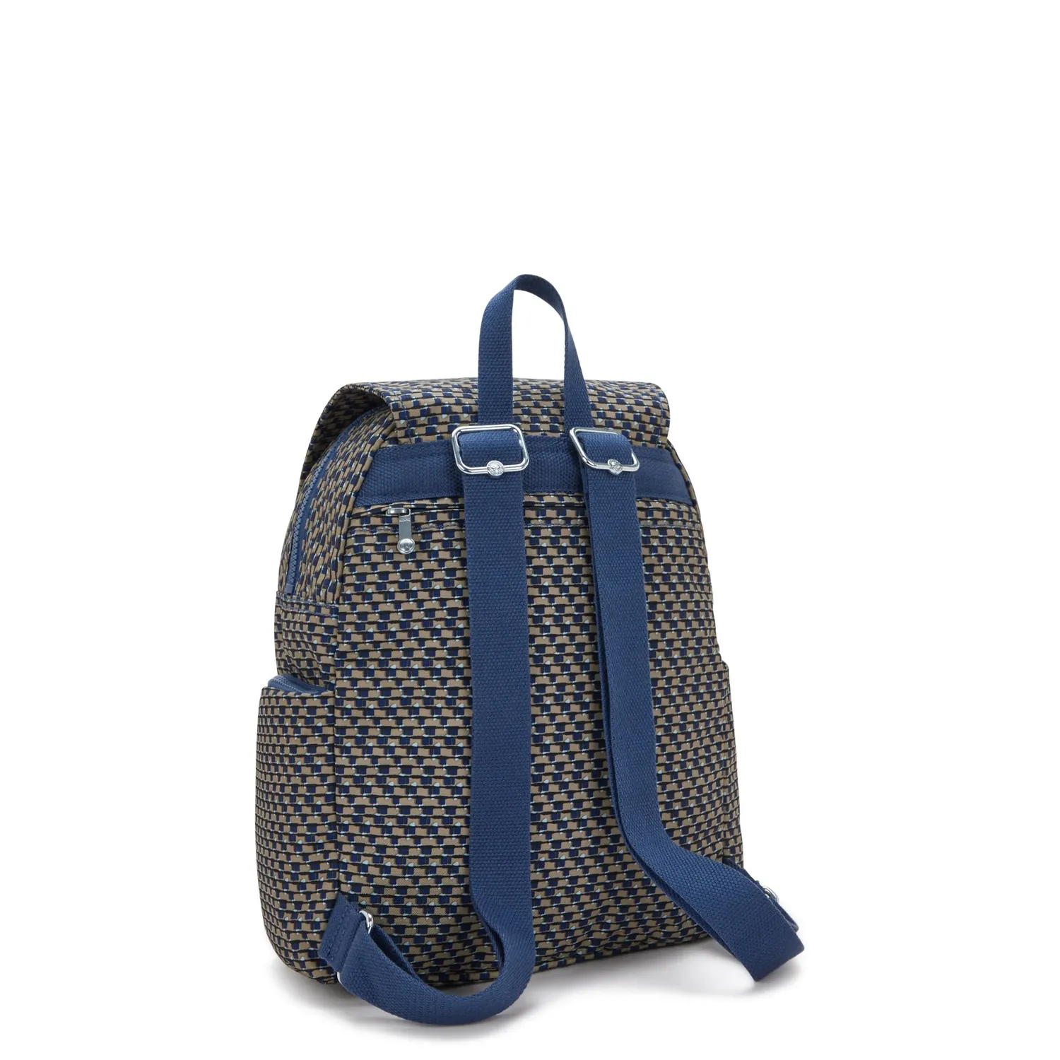 Kipling City Zip S rugzak Blue on Wire klein met ritsvakken