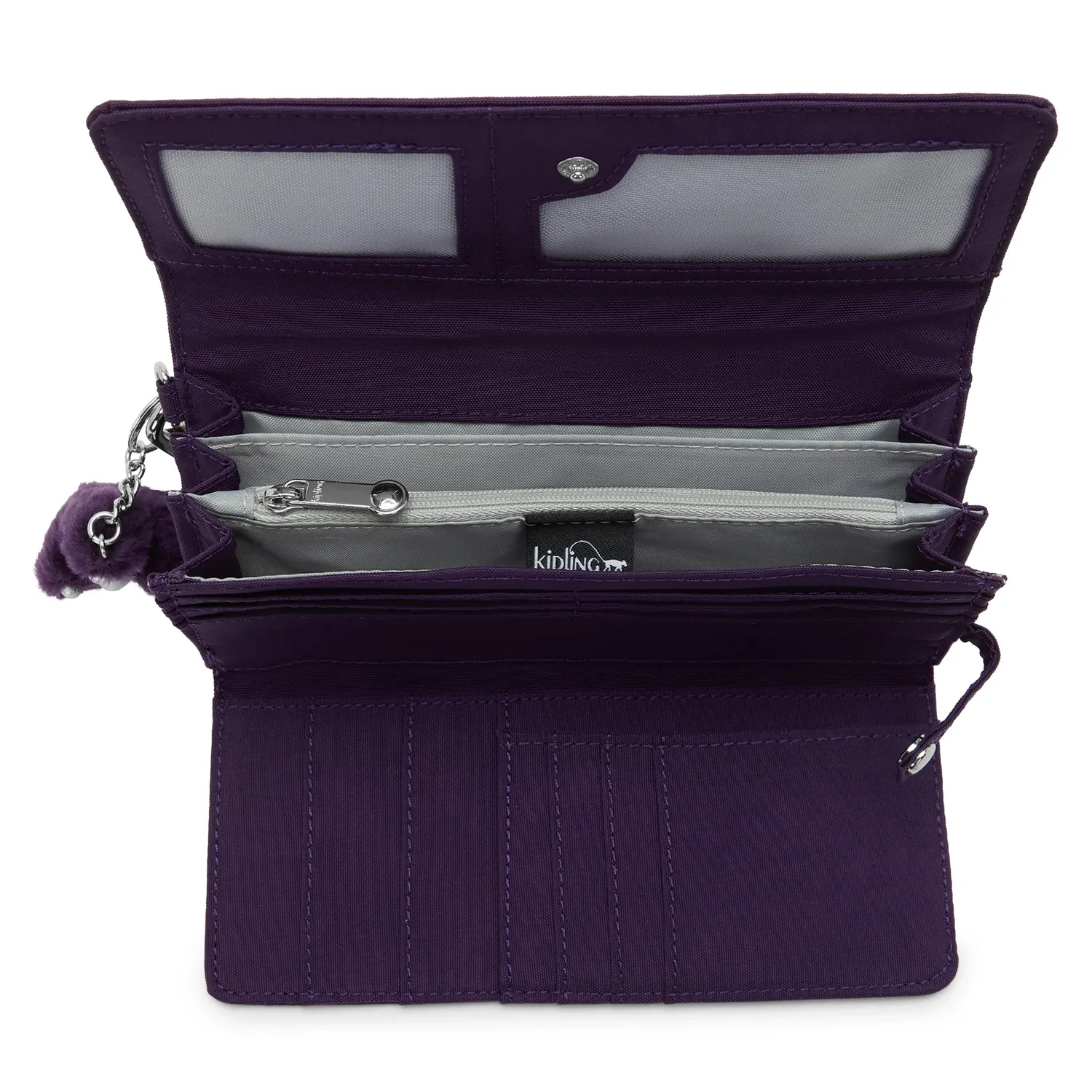 Kipling Rubi Portemonnee Groot Regal Plum met polsbandje