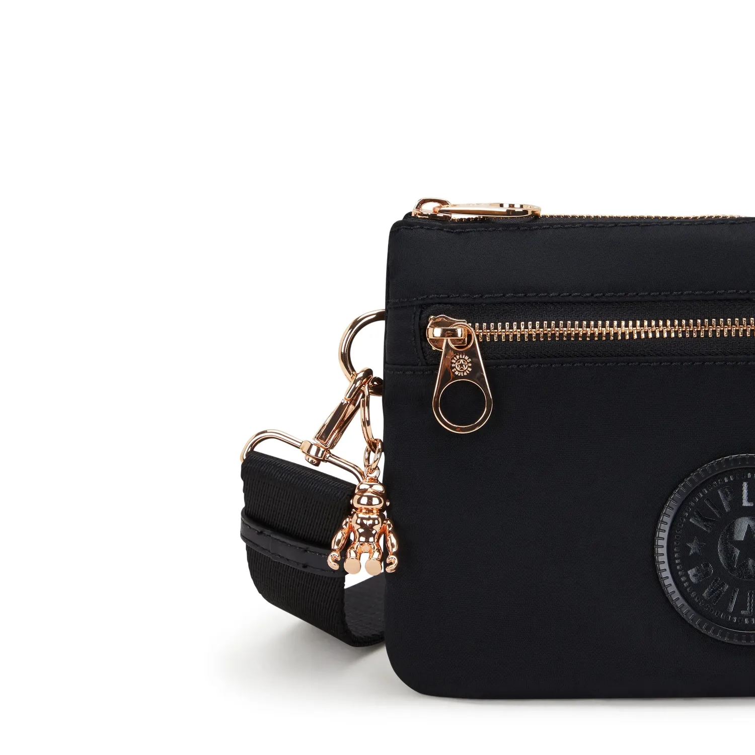 Kipling Riri Zip crossbodytas Black Rose Spice klein waterafstotend