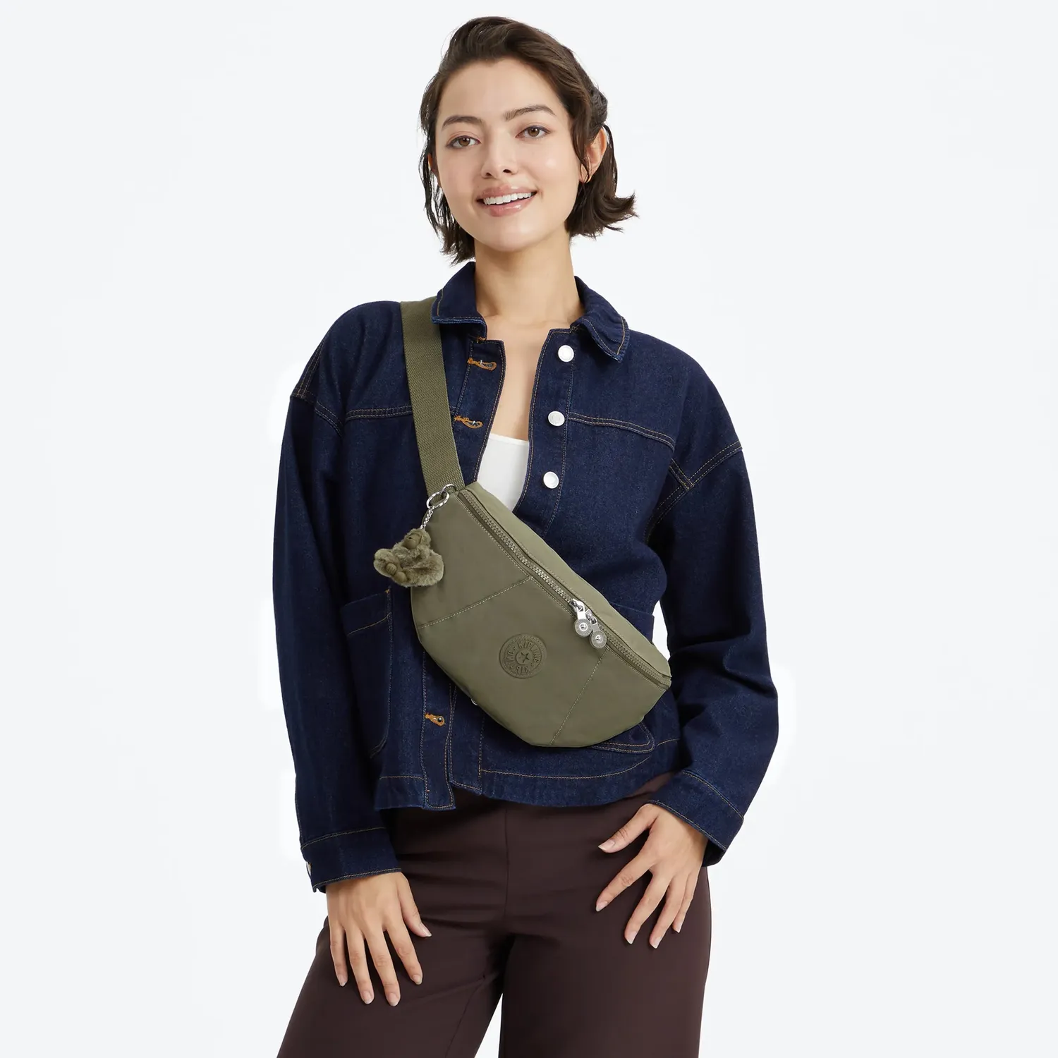 Kipling Maci heuptas medium Almost Sage handsfree