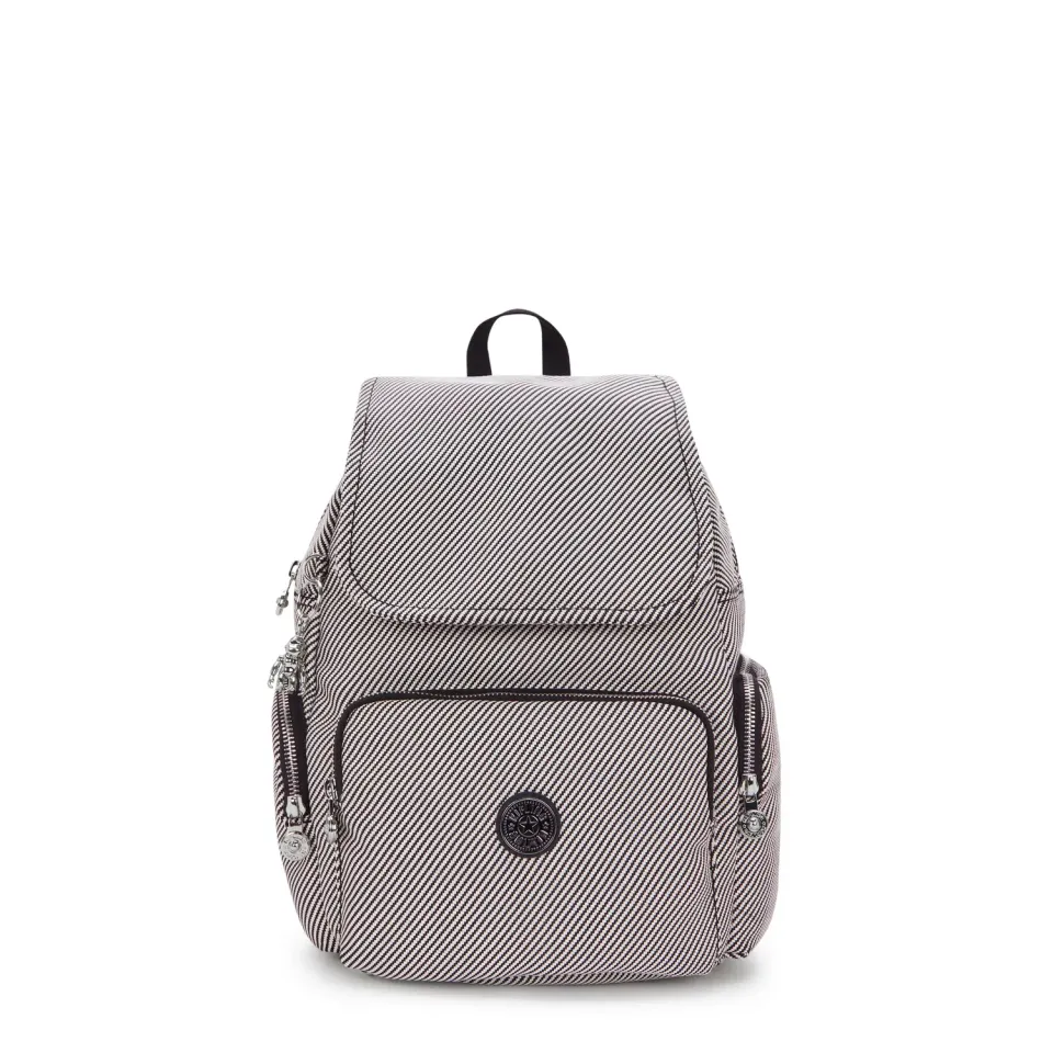 Kipling City Zip S rugzak Klein Diagonal Jacquard veel vakken