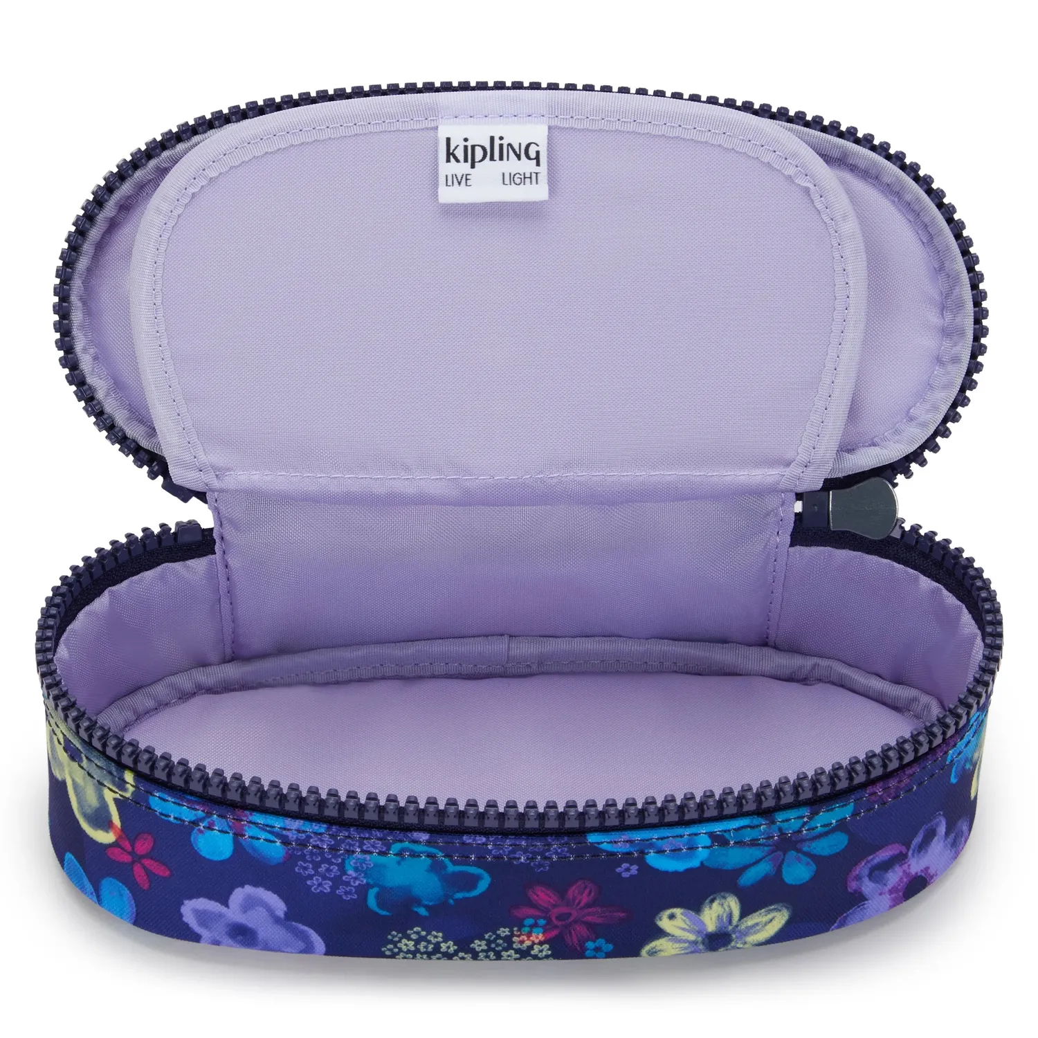 Kipling Duobox etui Medium Dark Flower Stamp waterafstotend