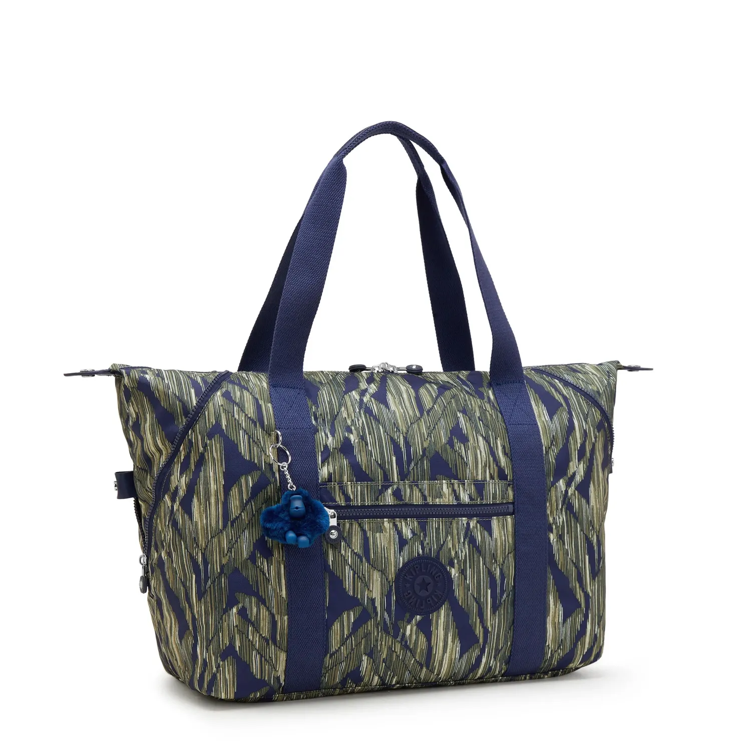 Kipling Art M draagtas Striped Grasses groot gestreept