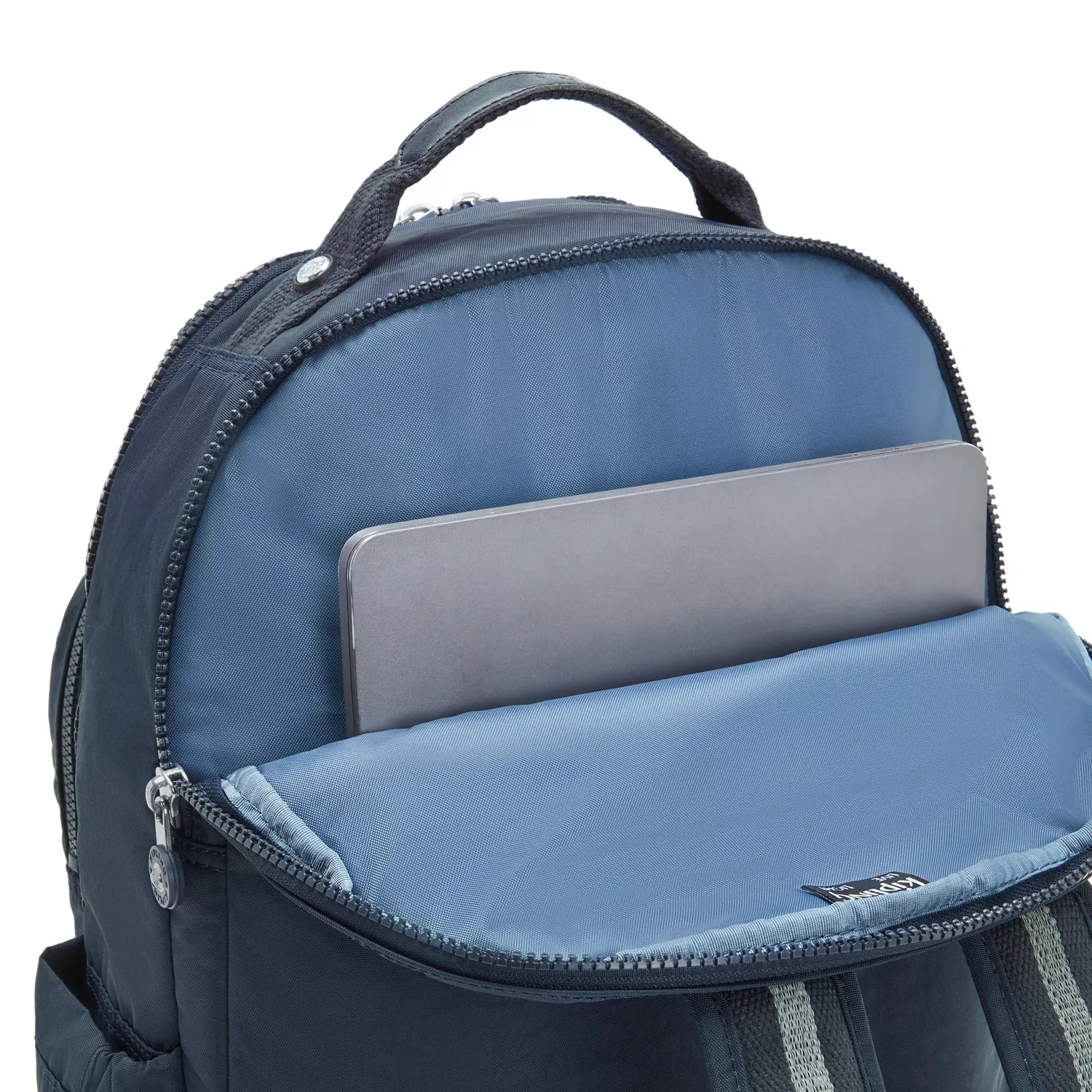 Kipling Seoul Lap rugzak True Blue Tonal groot 15 inch laptop