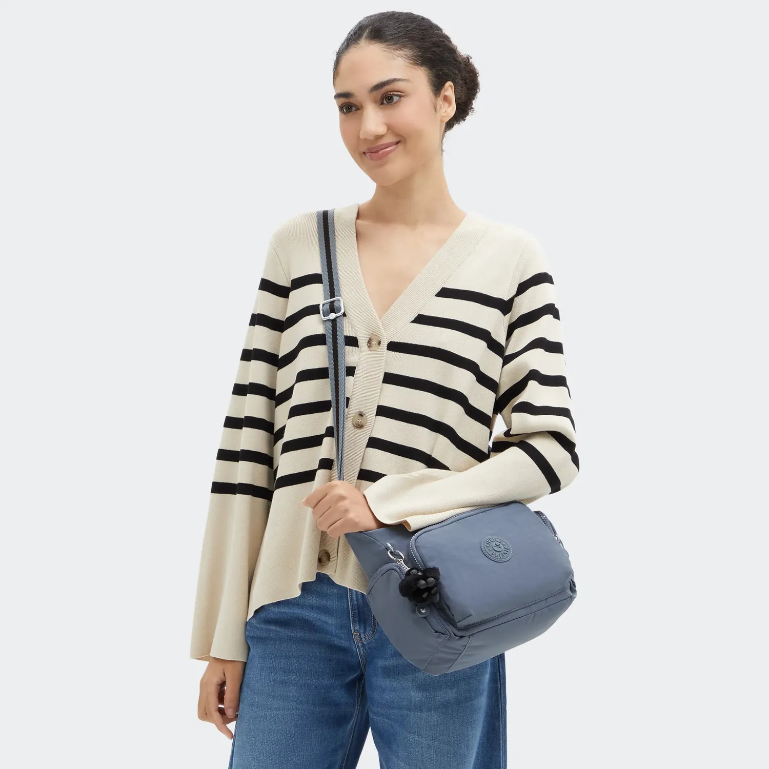 Kipling Gabb S crossbodytas Medium Blue Stone ritsvakken