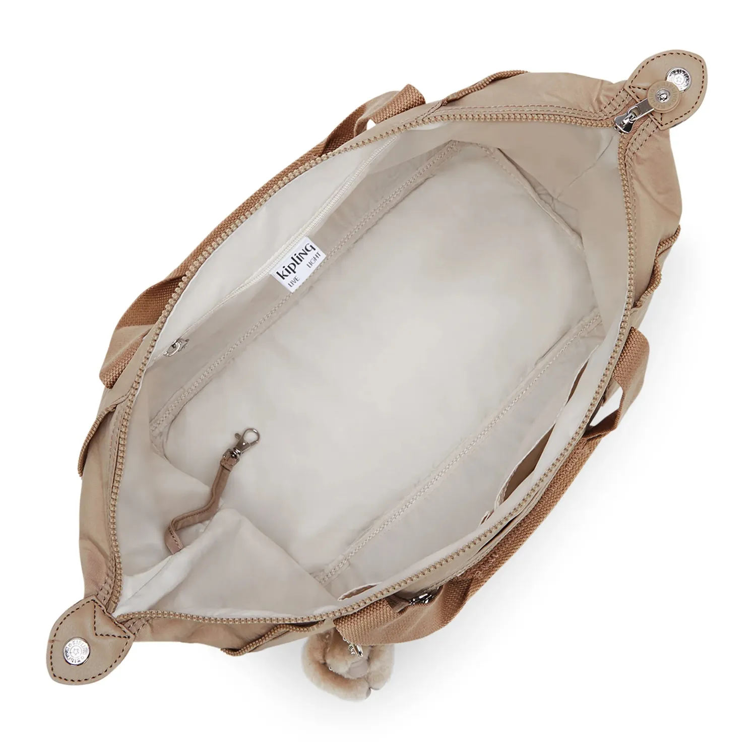 Kipling Art schoudertas Medium Tan Beige neutraal