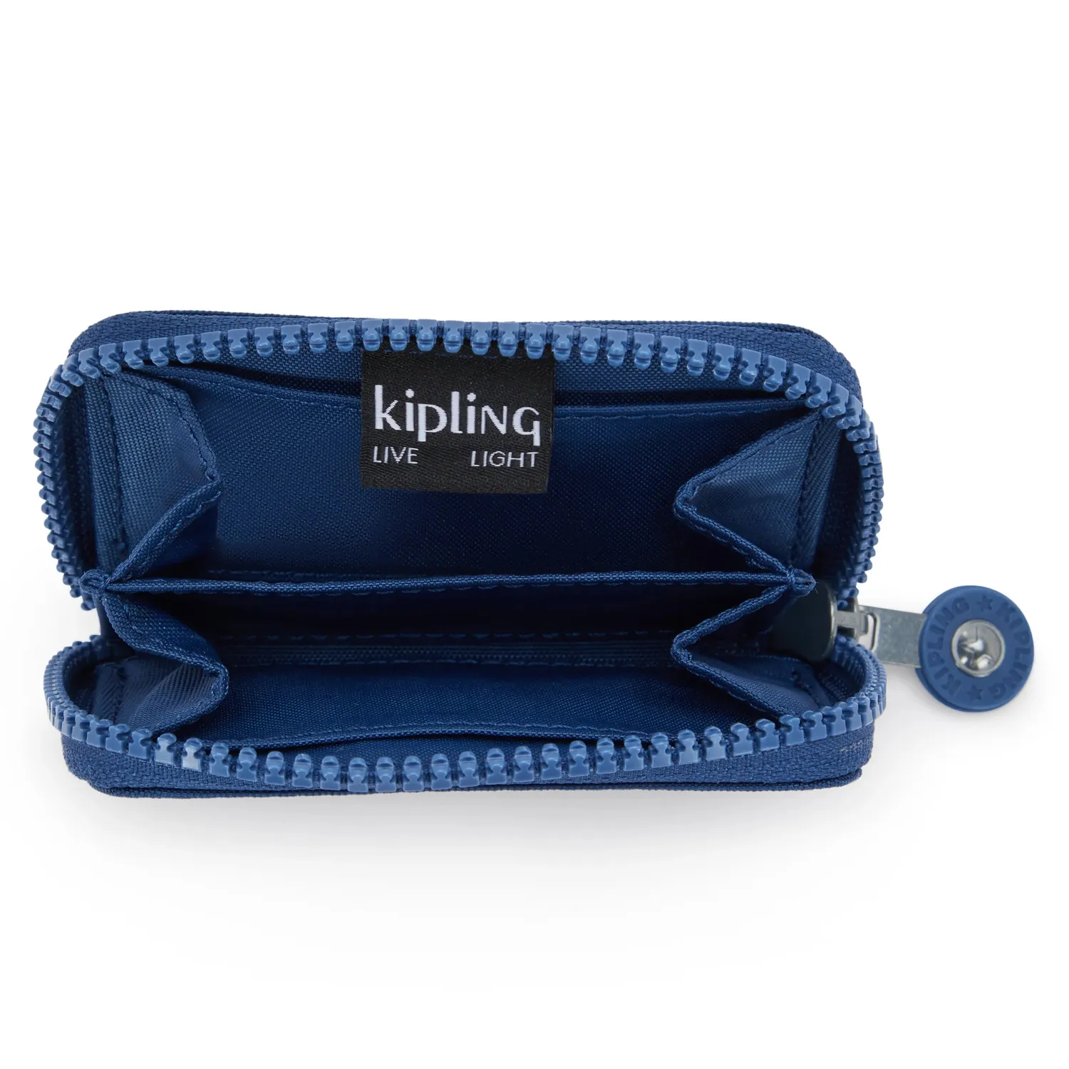 Kipling Cash Buddy portemonnee Casual Blue klein met rits