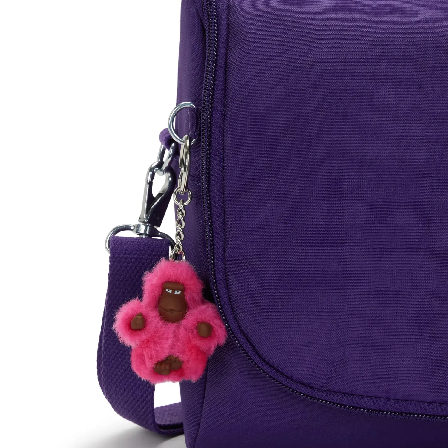 Kipling New Kichirou lunchtas Groot VIP Purple trolleybevestiging