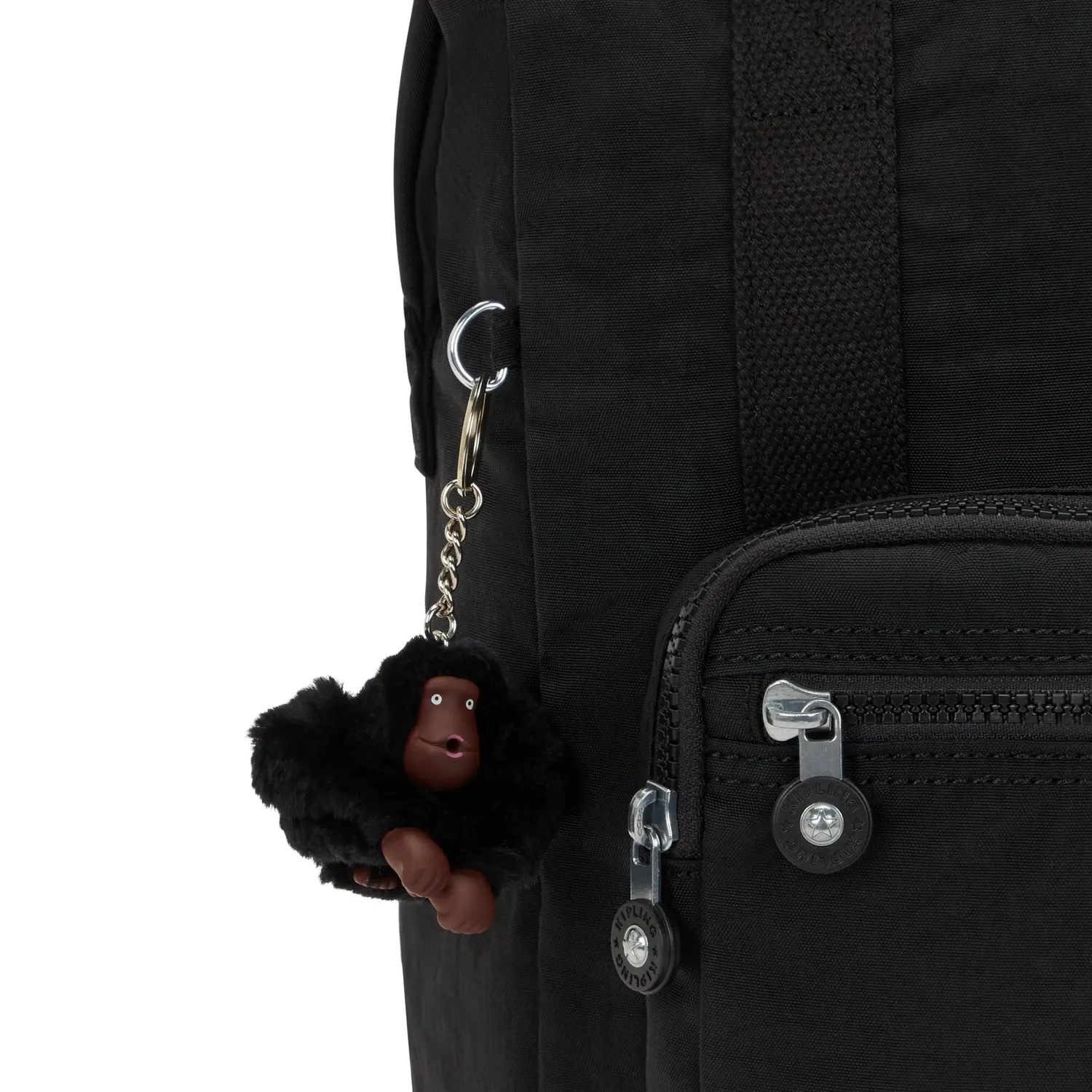 Kipling Buddy rugzak True Black medium met laptopvak