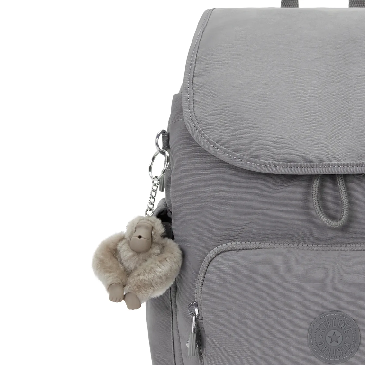 Kipling City Pack S rugzak Inviting Grey klein waterafstotend