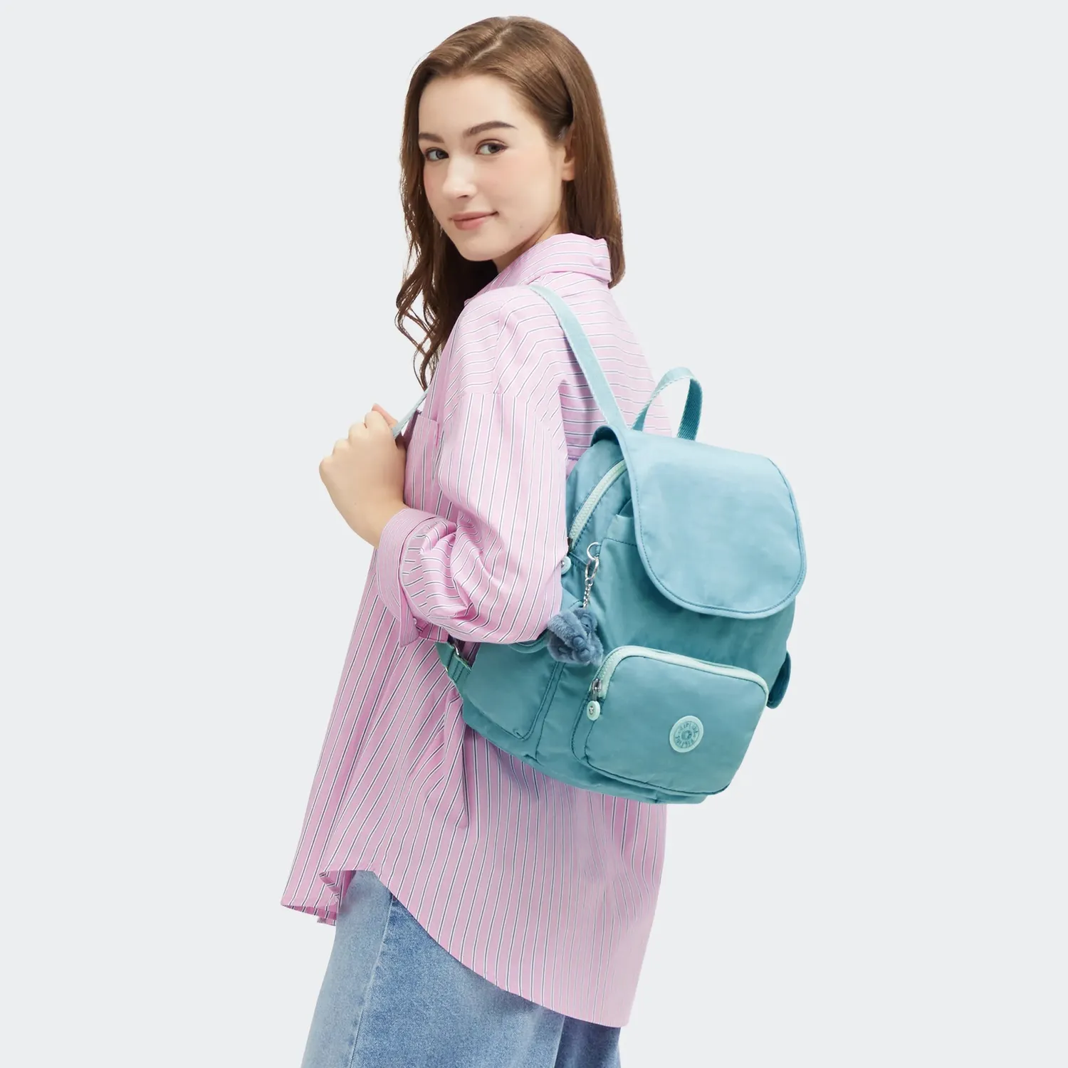 Kipling City Pack S rugzak Blue Cool klein lichtgewicht