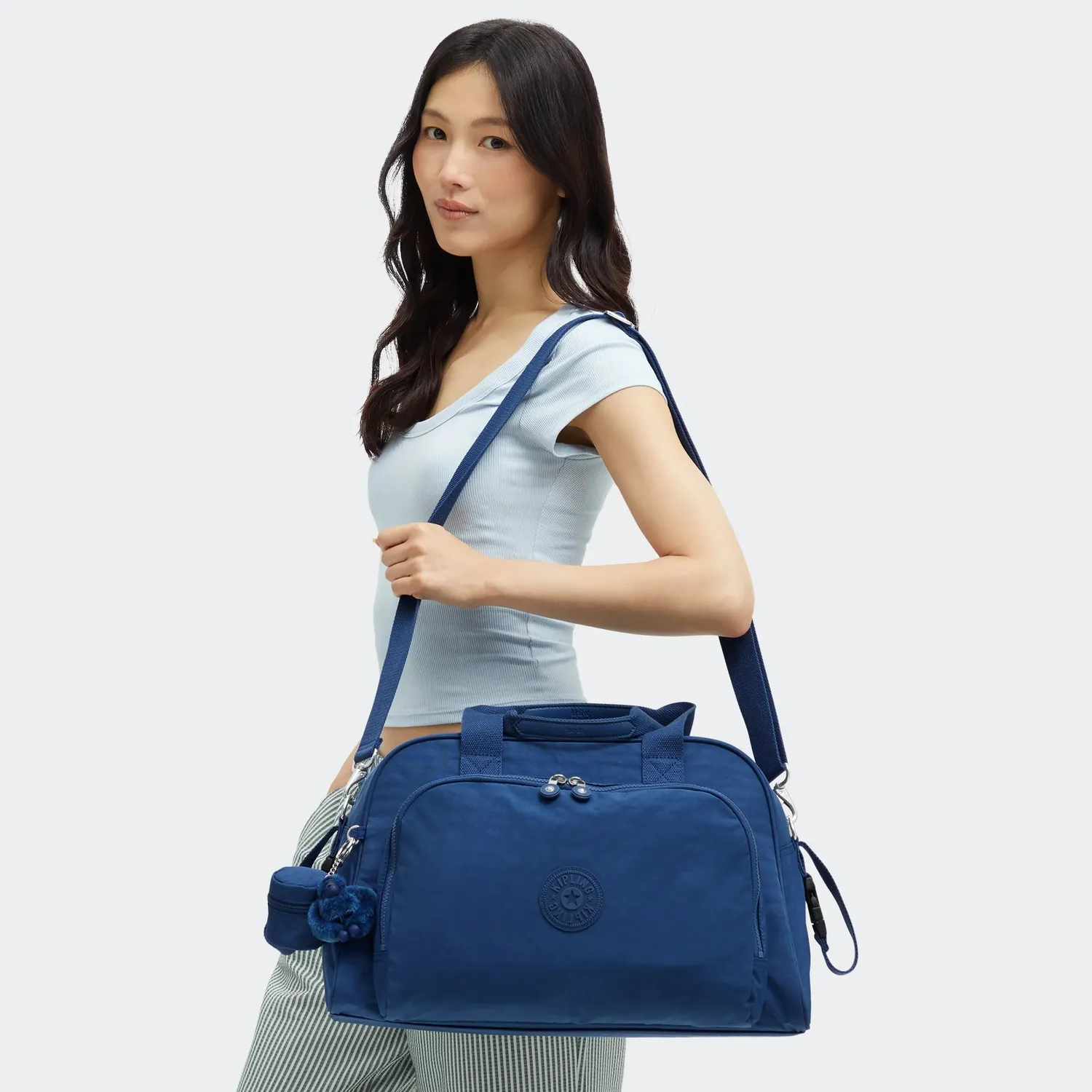 Kipling Camama luiertas Casual Blue groot met verschoningsmat