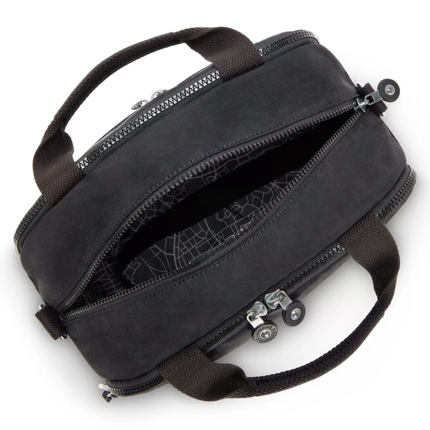 Kipling Palmbeach toilettas Groot Black Noir spiegel