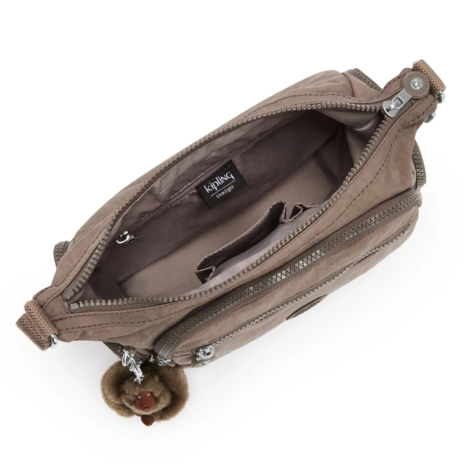 Kipling Gabbie S schoudertas True Beige klein verstelbaar
