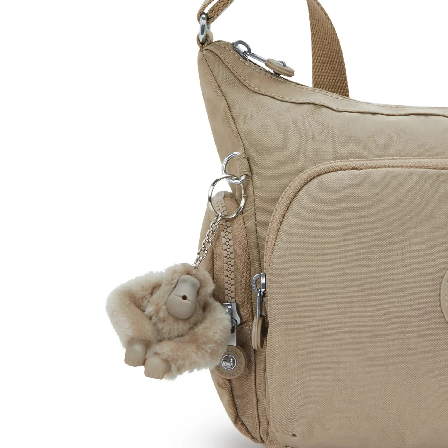 Kipling Gabb S crossbodytas Medium Soft Taupe neutraal