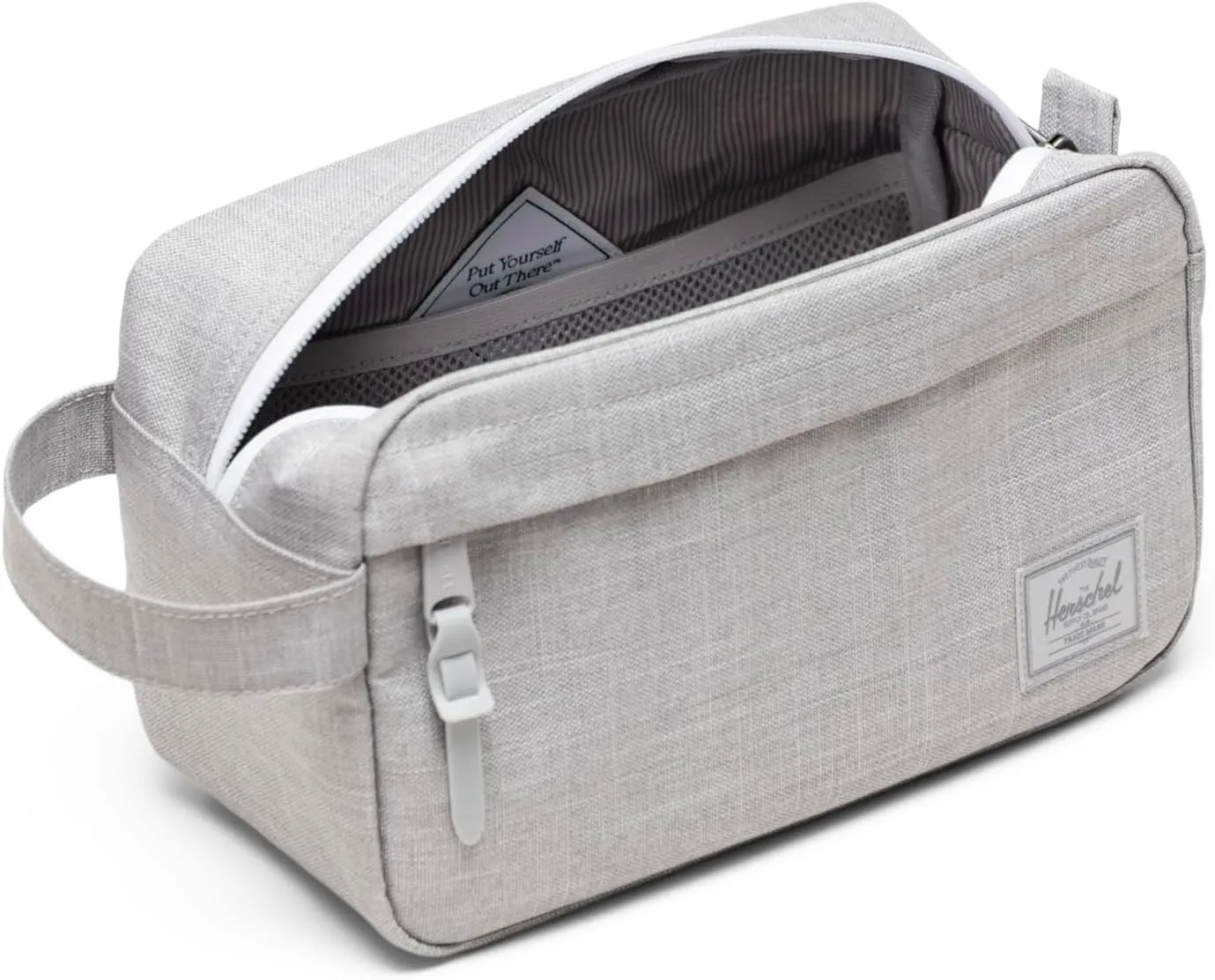 Herschel Chapter Toilettas Grey Crosshatch canvas
