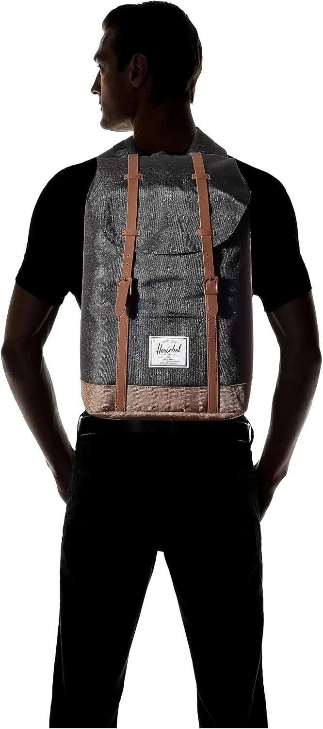 Herschel Retreat rugzak 19,5L Black Saddle Brown