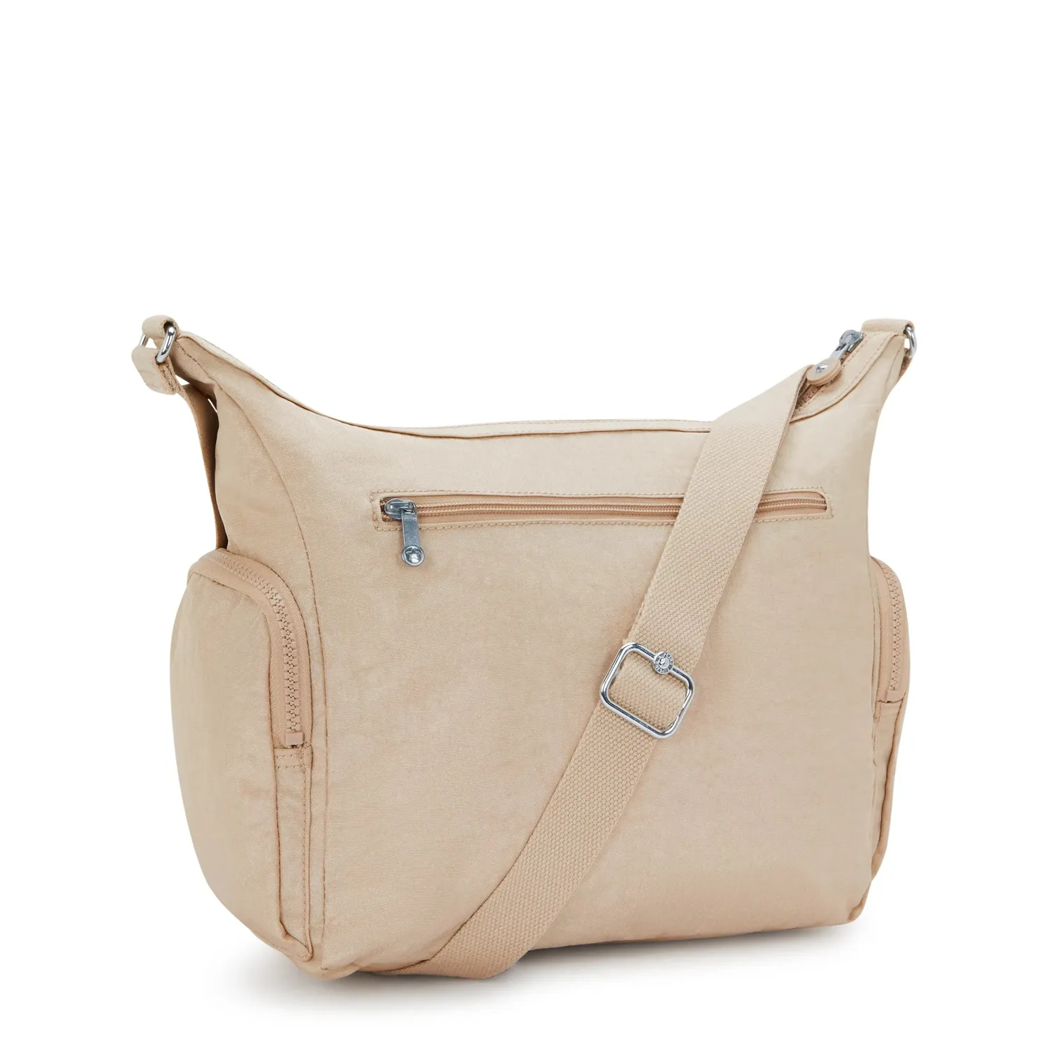 Kipling Gabbie schoudertas Medium Sparkled Beige licht