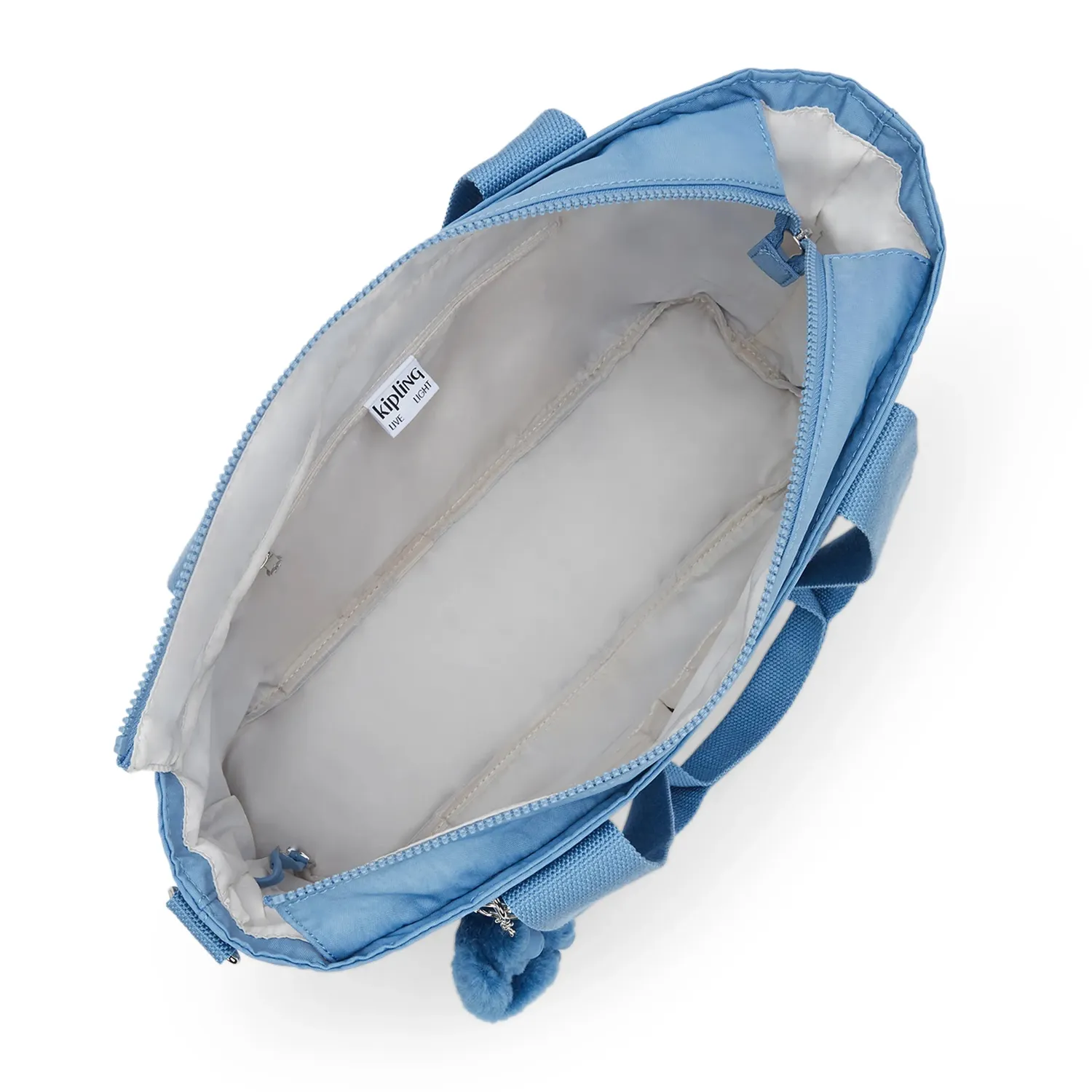 Kipling Minta L Up shopper vintage blue groot