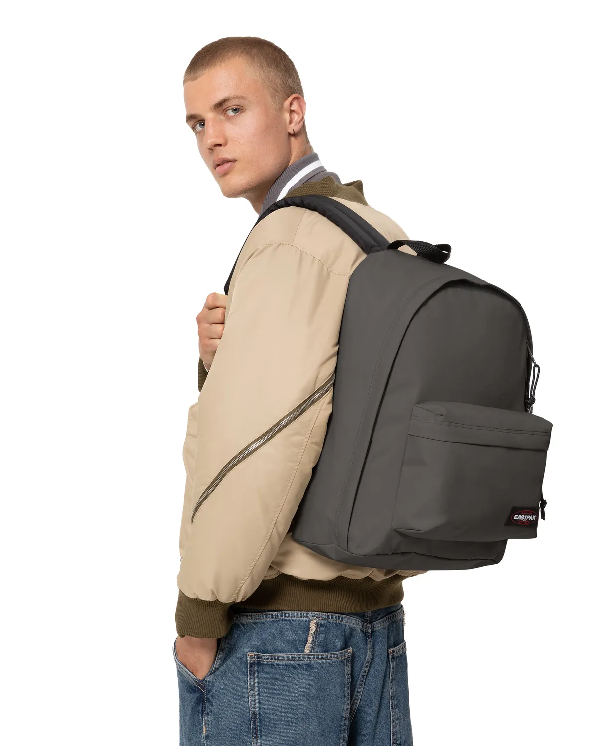 Eastpak Out Of Office rugzak Whale Grey medium 13 inch laptop