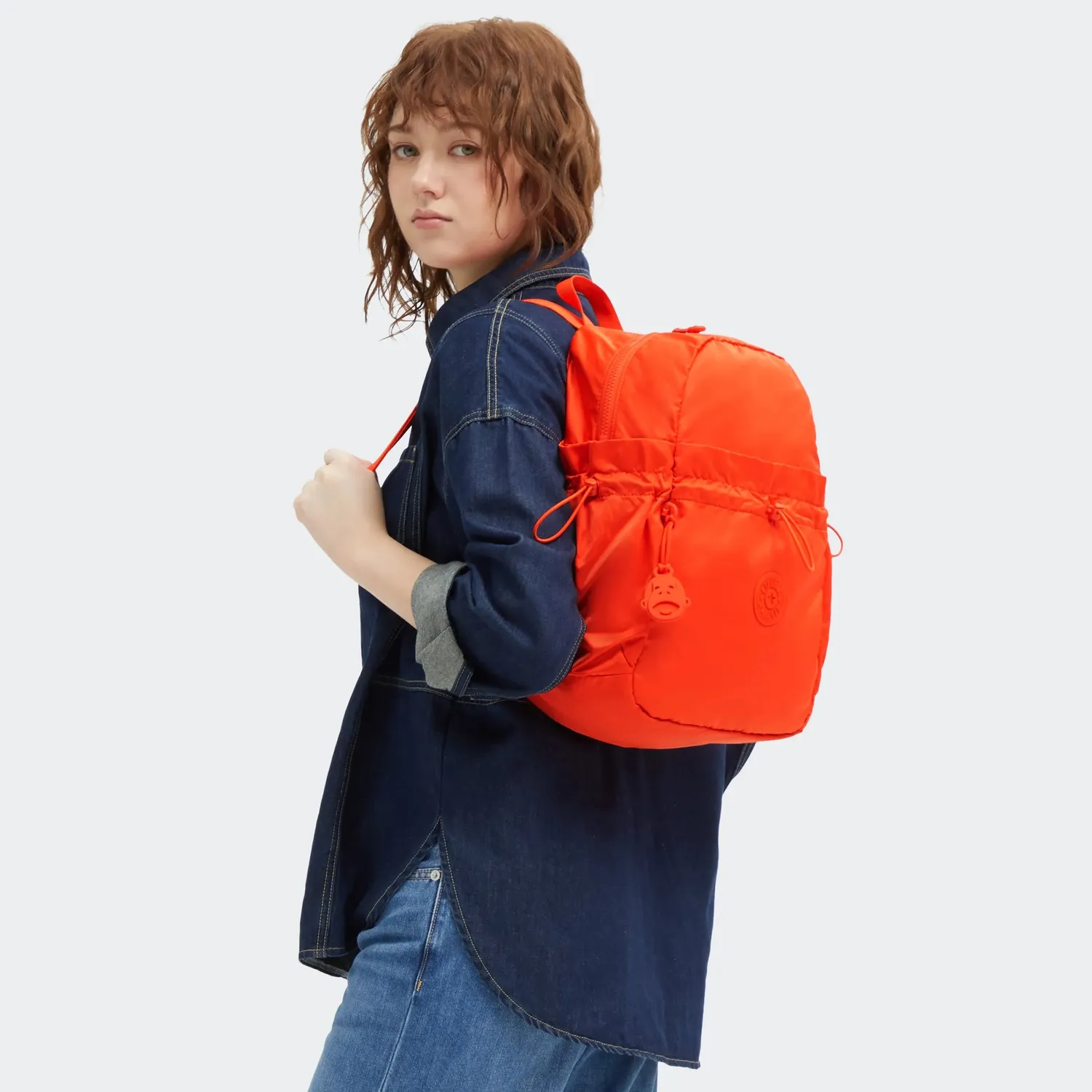 Kipling Amita rugzak Open Orange Medium A4