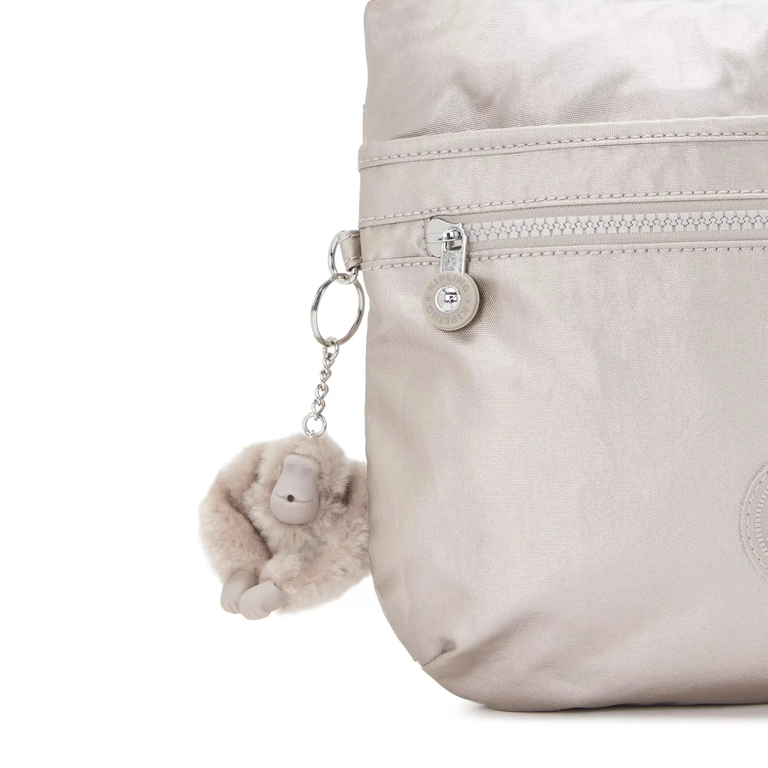 Kipling Arto crossbody tas Metallic Glow Medium glanzend
