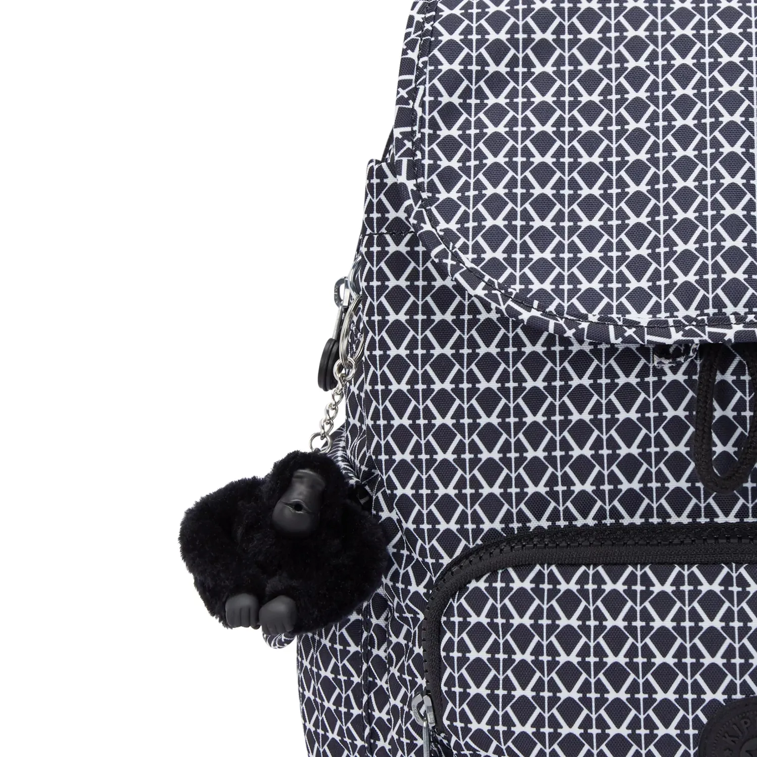 Kipling City Pack S rugzak Klein Signature Print licht