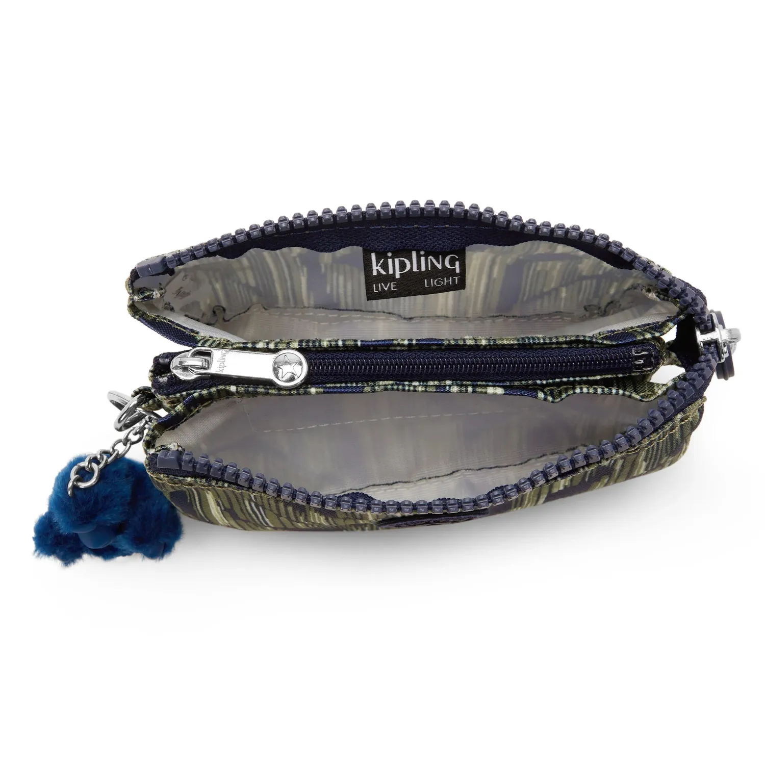 Kipling Creativity S portemonnee klein Striped Grasses met rits