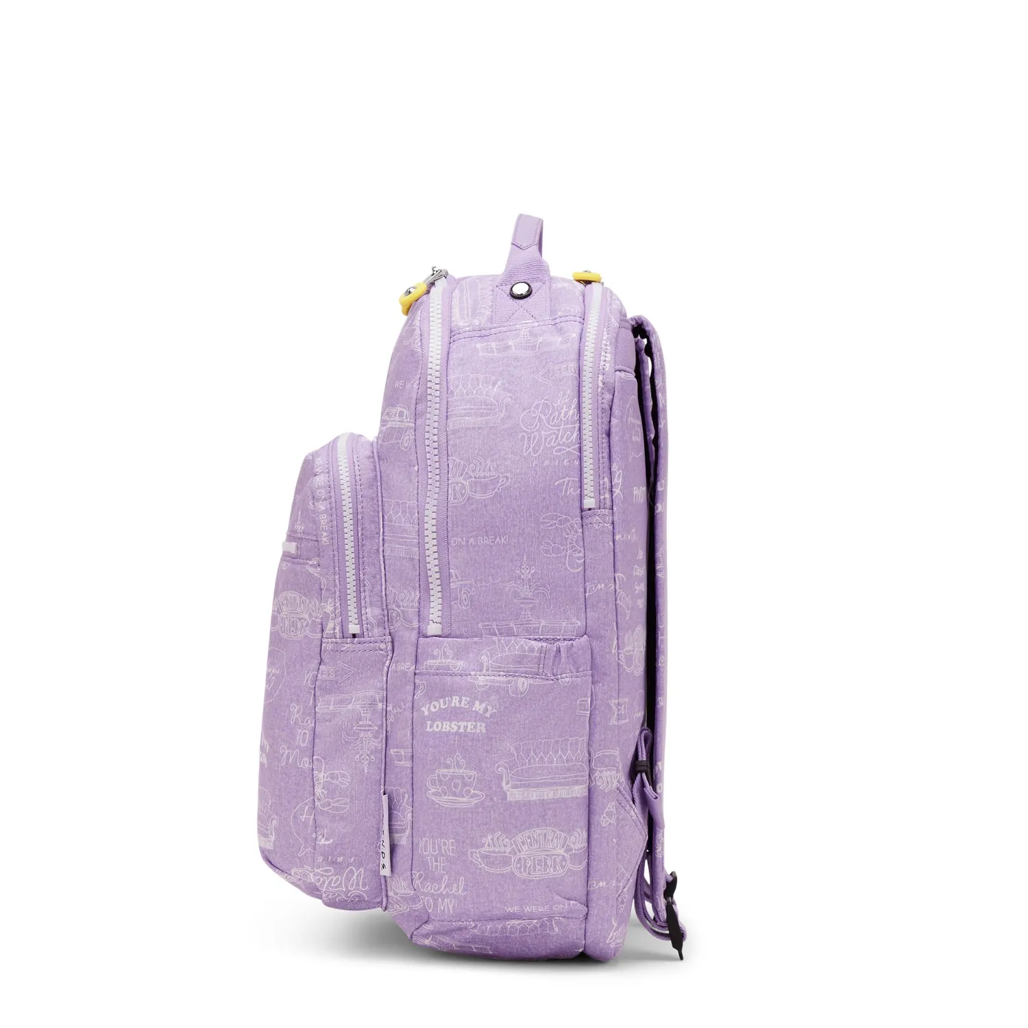 Kipling Seoul Lap rugzak Groot Framed Lilac Friends 15 inch