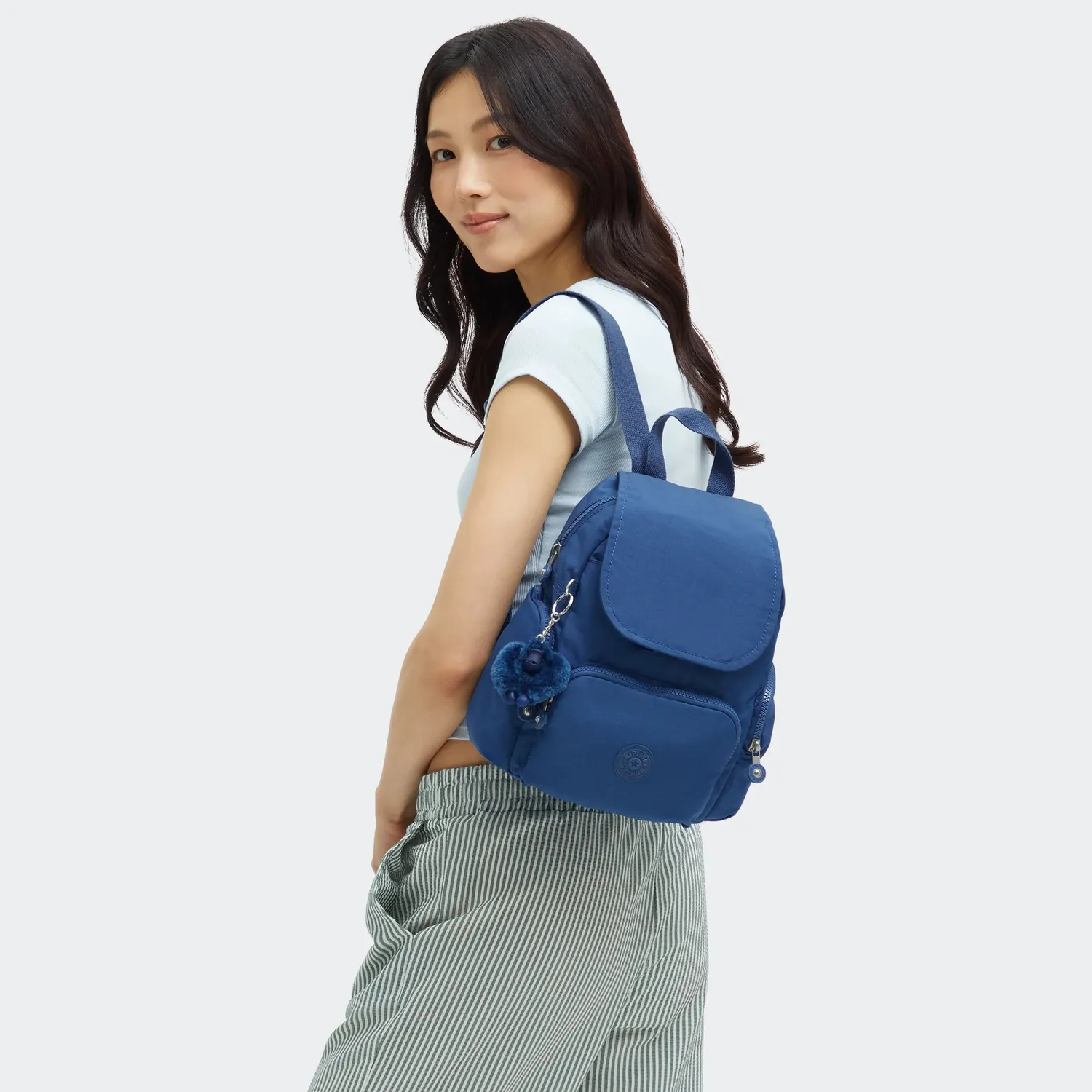 Kipling City Zip Mini rugzak Casual Blue extra klein compact