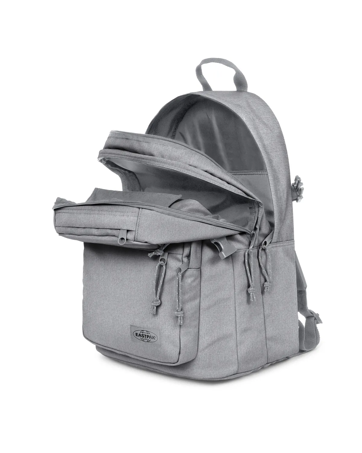 Eastpak DBL Pro rugzak Sunday Grey large waterafstotend