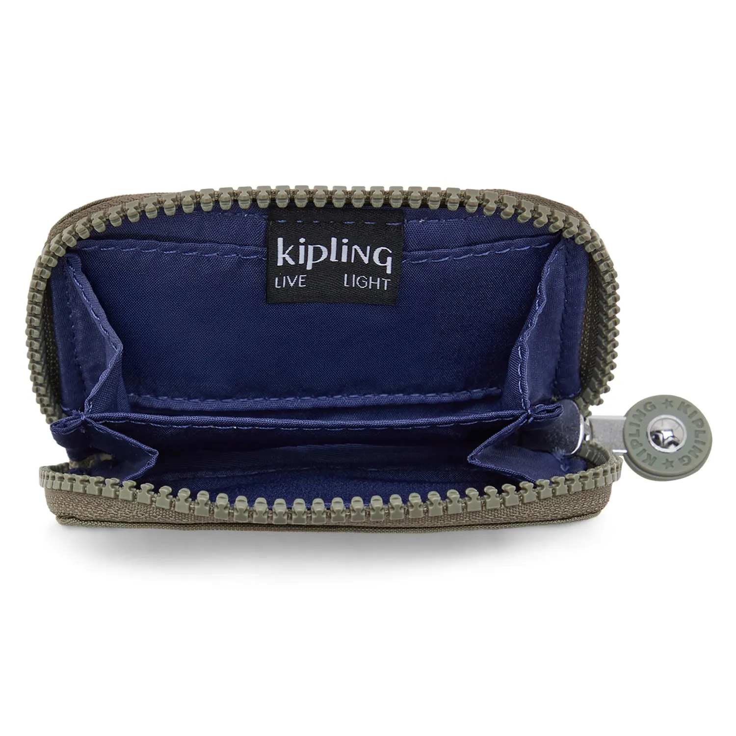 Kipling Cash Buddy portemonnee Almost Sage klein met rits