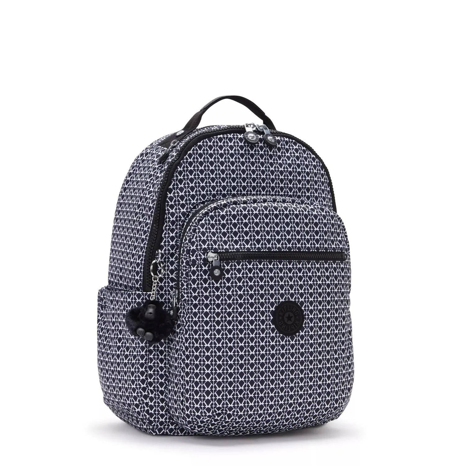 Kipling Seoul rugzak Groot Signature Print 15 inch laptopvak