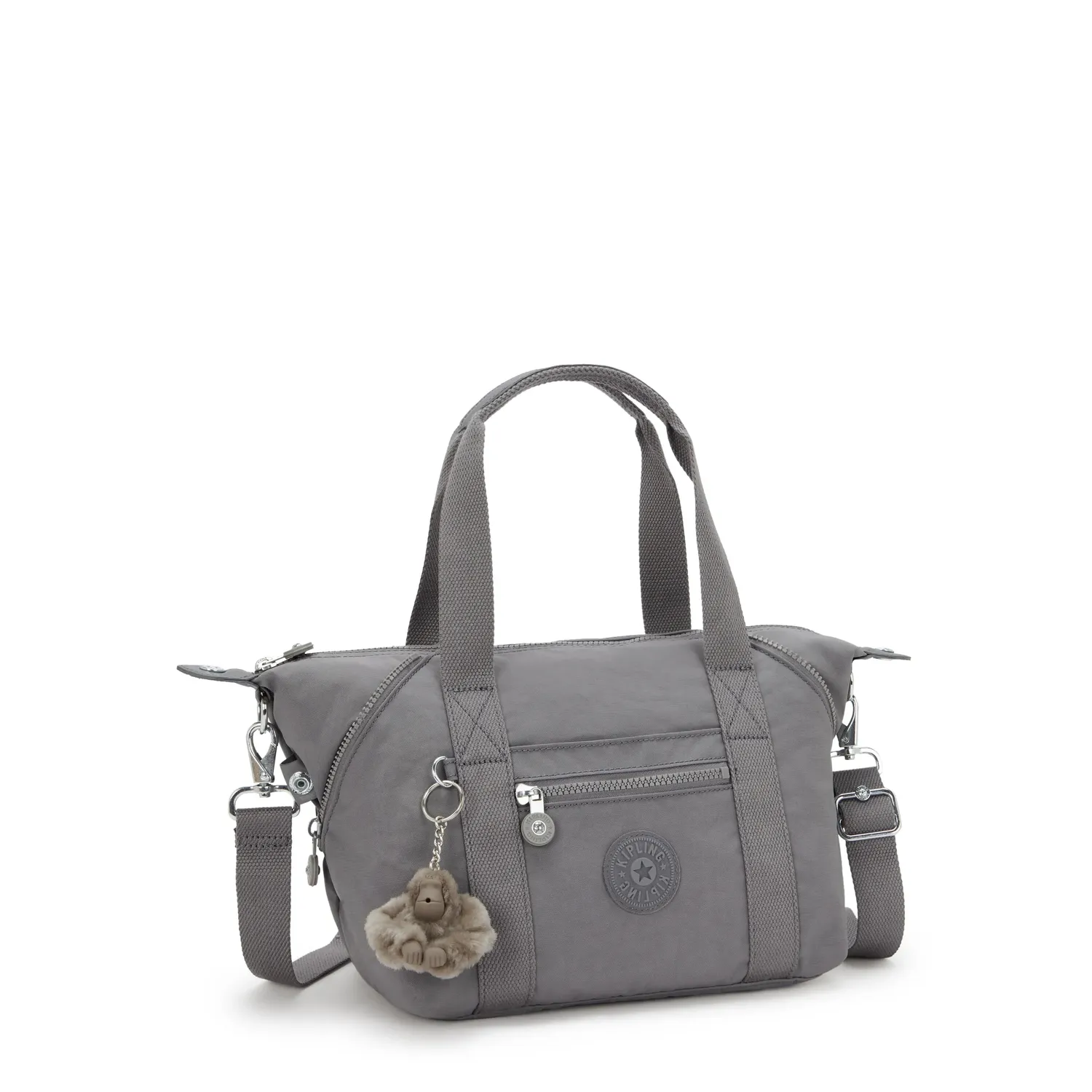 Kipling Art Mini schoudertas Inviting Grey klein waterafstotend