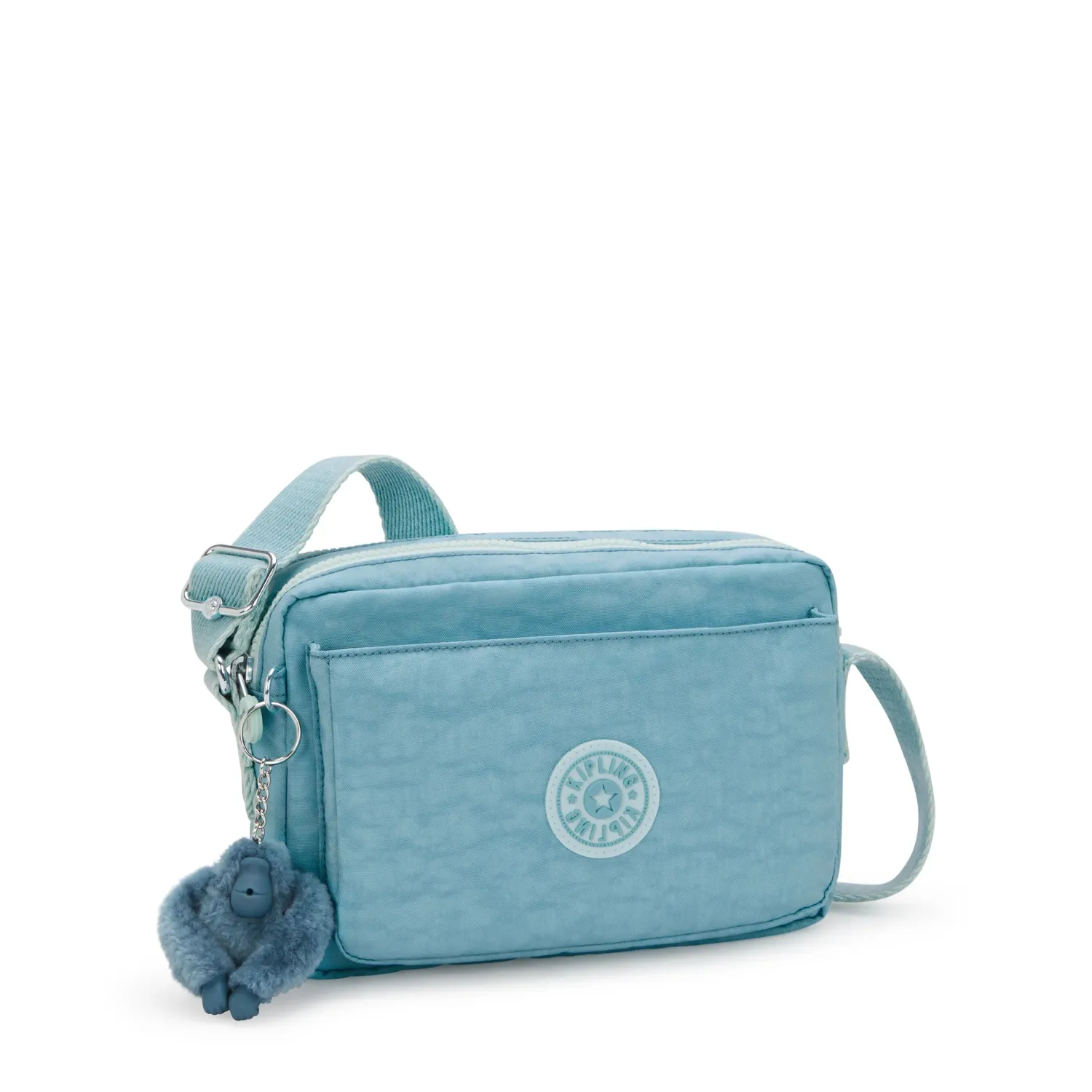 Kipling Abanu M crossbody tas Blue Cool – 2 vakken
