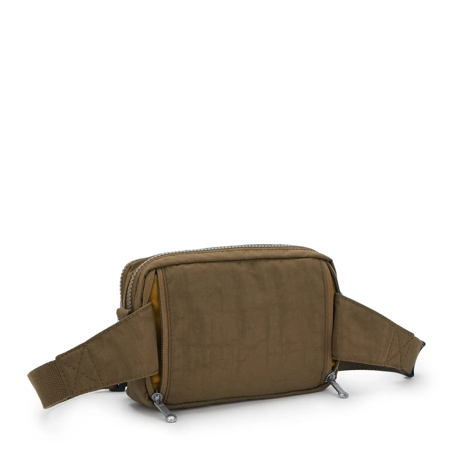 Kipling Abanu Multi schoudertasje Klein Smooth Khaki vakindeling