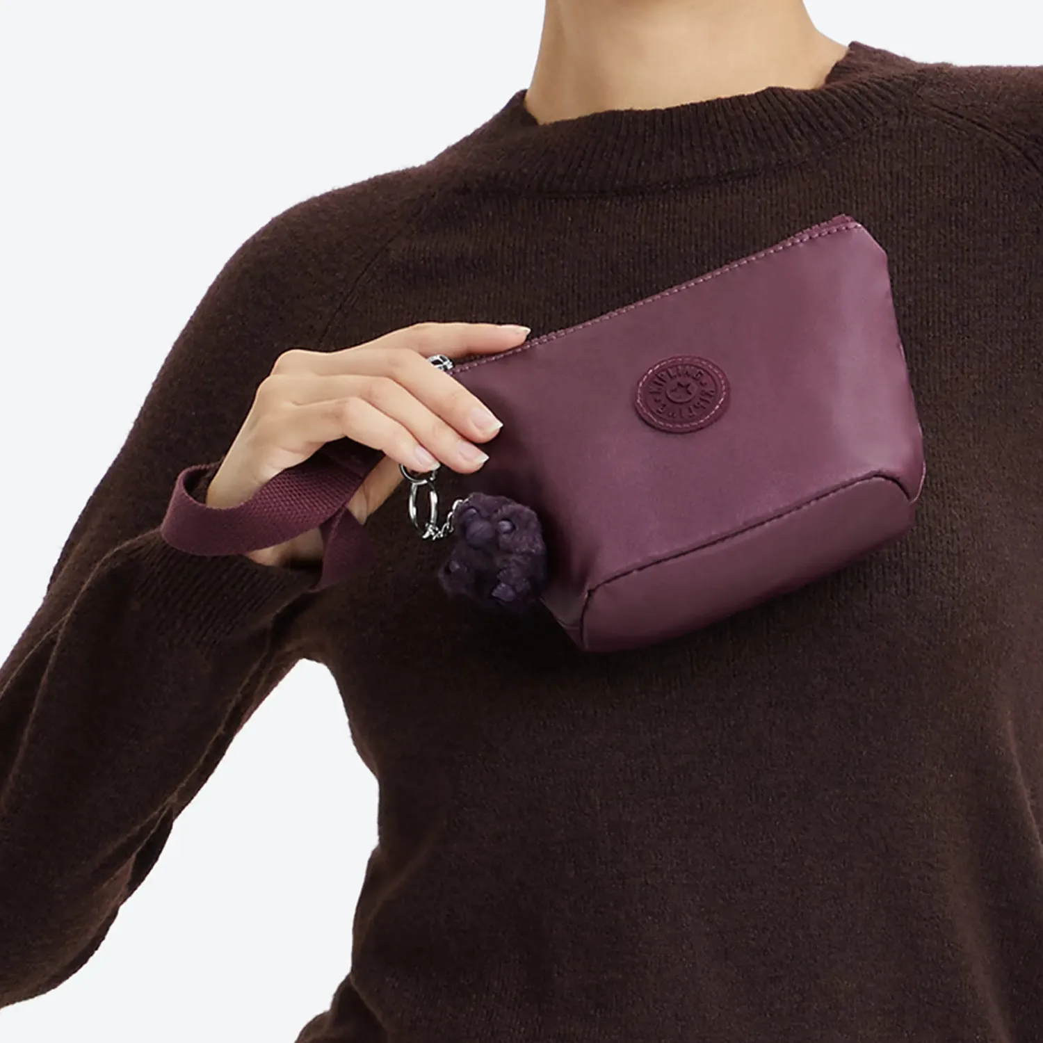 Kipling Naomi Pouch S etui Grape Wine klein met ritsvak