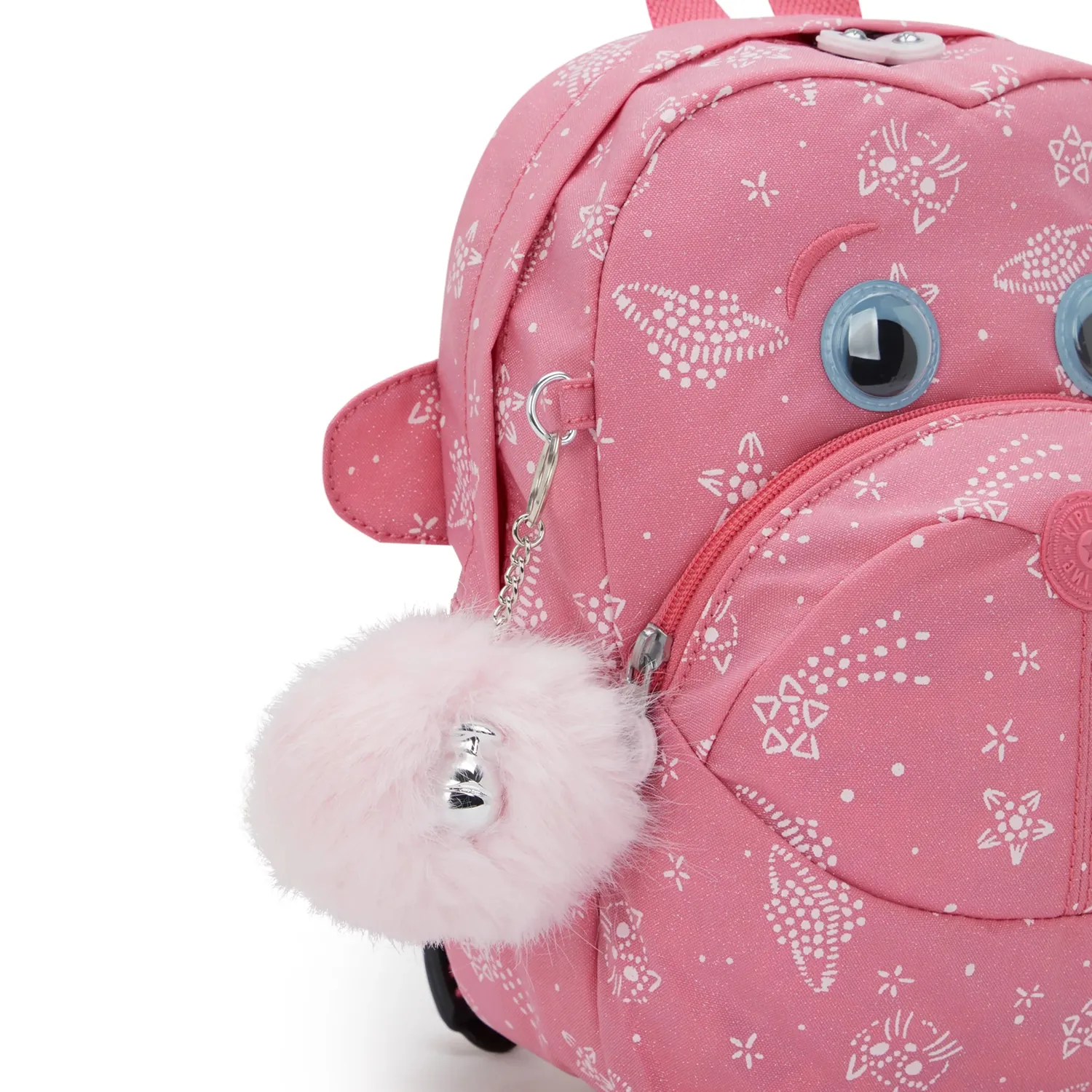 Kipling Faster rugzak klein Glitter Cats waterafstotend