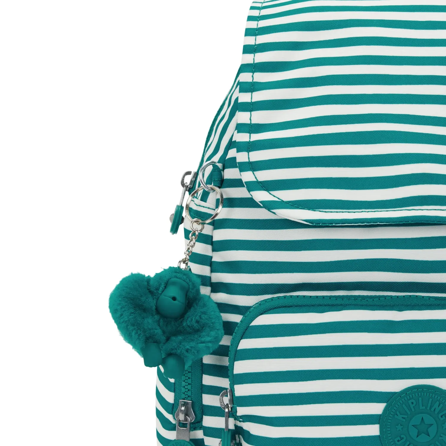 Kipling City Zip S rugzak Klein Parasol Stripes met vakken