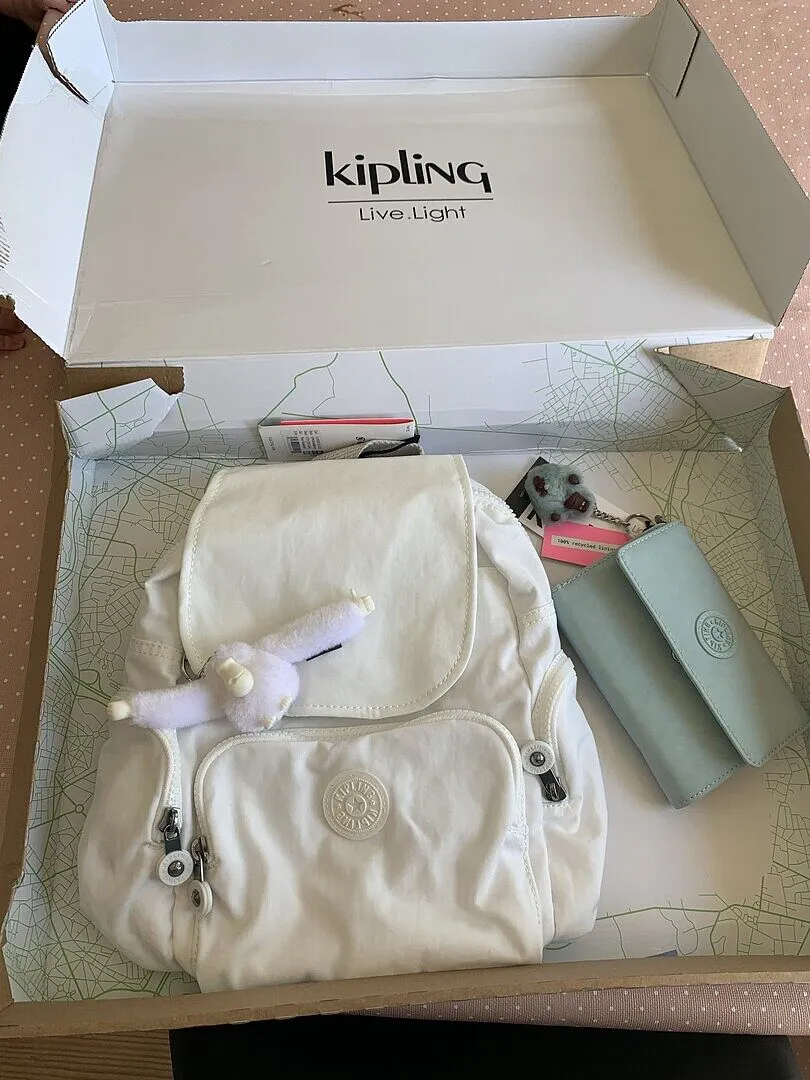 Kipling Pixi portemonnee Medium Echo Embossed reliëf