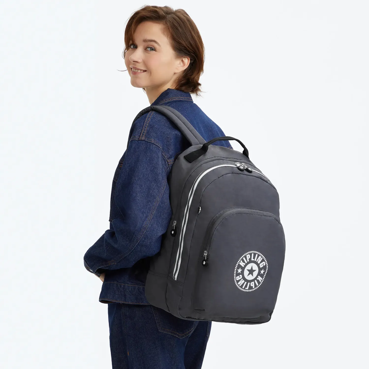 Kipling Curtis XL rugzak Moonlit Grey Combo 15 inch