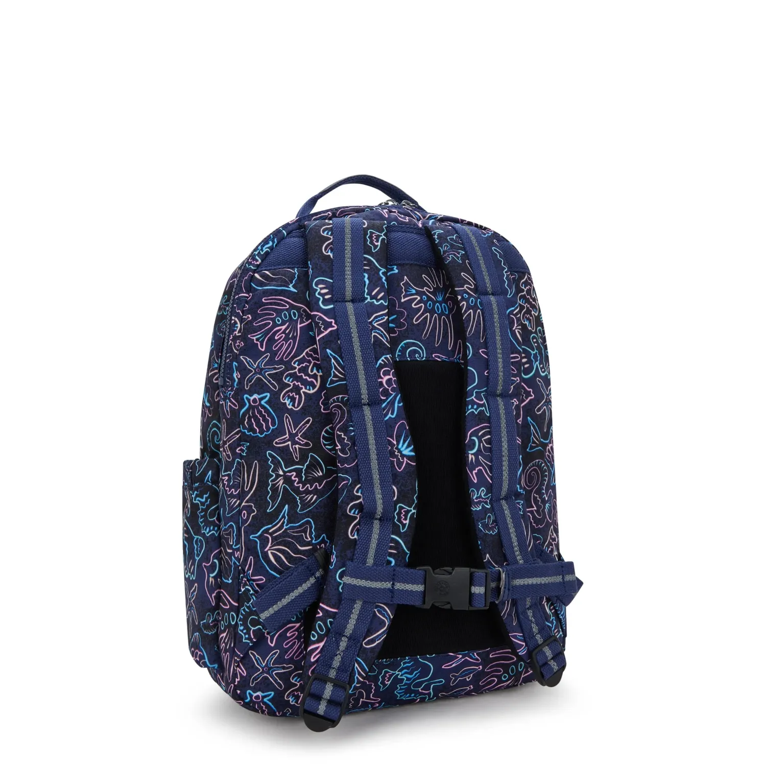 Kipling Seoul College Extra rugzak Groot Disco Fish 15 inch