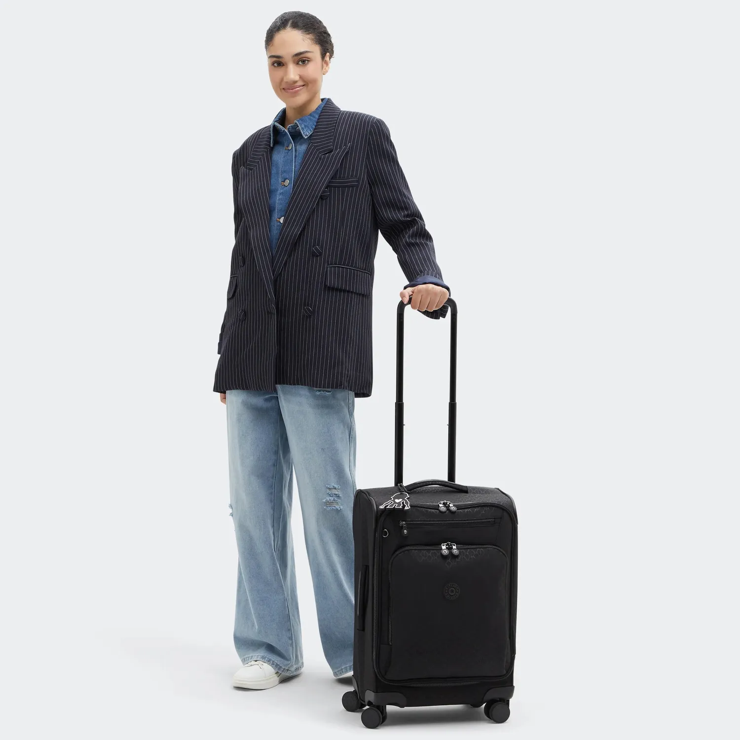 Kipling Youri Spin S koffer Signature Emb klein handbagage