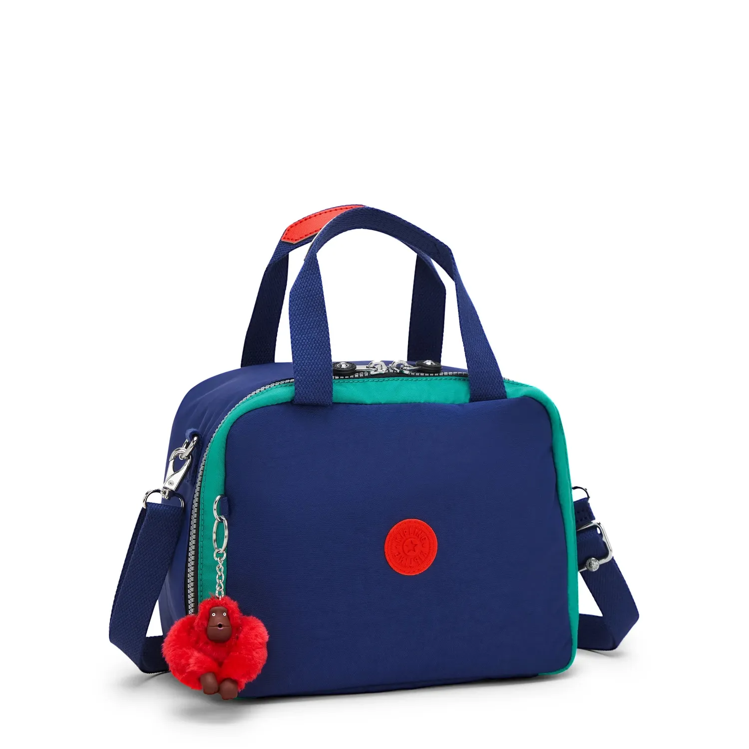 Kipling Miyo lunchtas Escape Blue Block groot koeltas