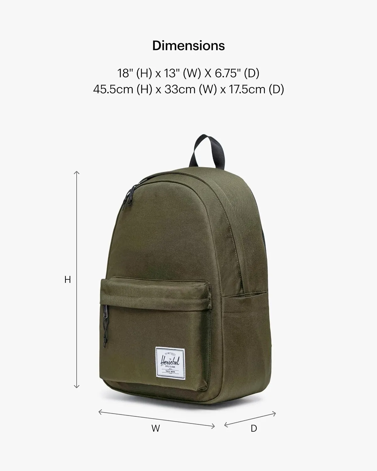 Herschel Classic rugzak 20L ivy green mod