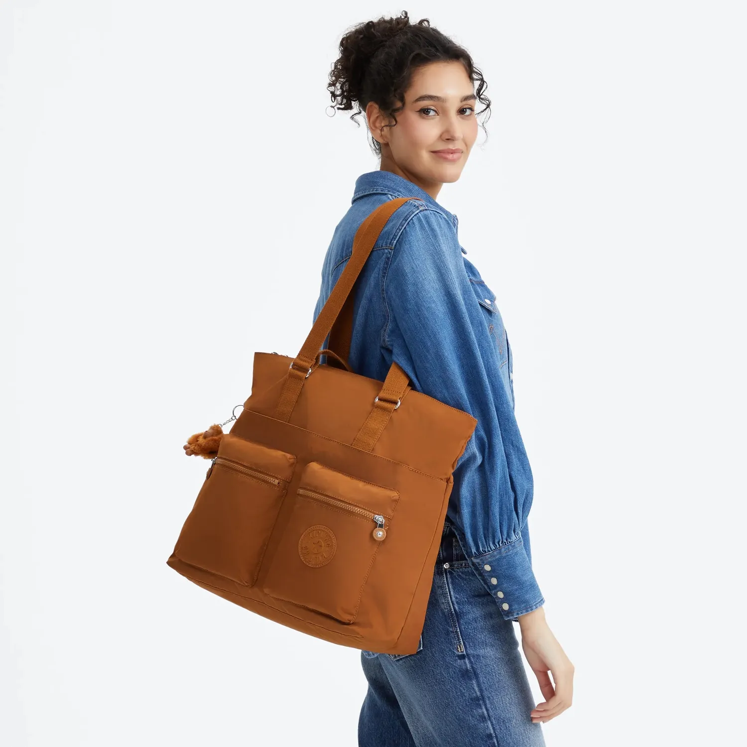 Kipling India shopper stylish mokka groot laptopvak