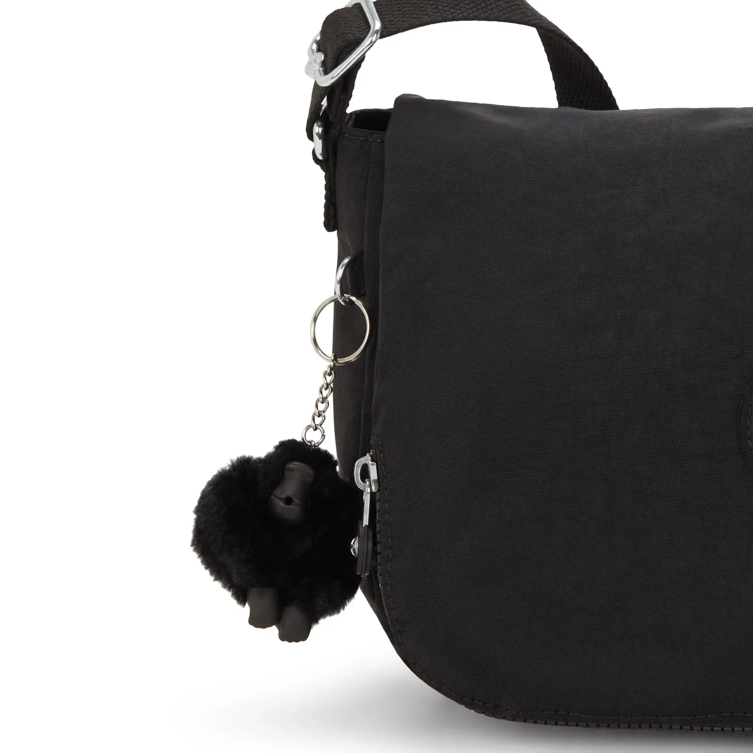 Kipling Earthbeat M schoudertas Black Noir Medium licht