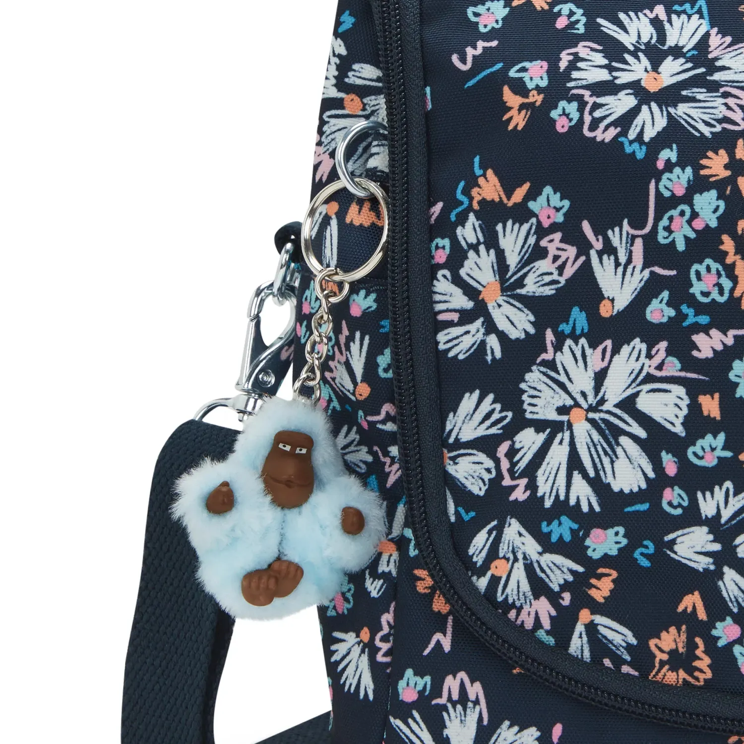 Kipling New Kichirou lunchtas Flower Field groot trolleybevestiging