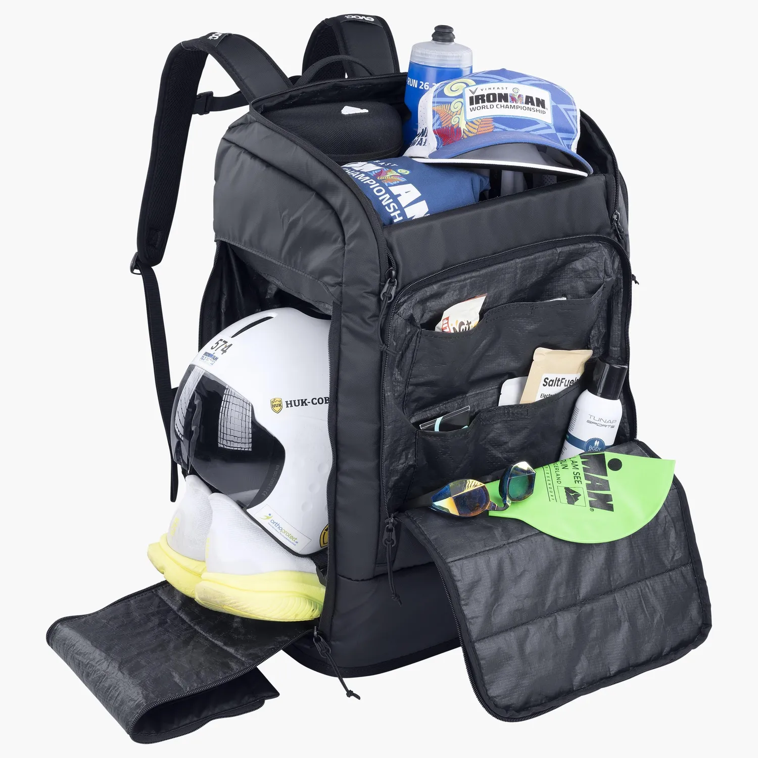 Evoc Gear Backpack 60 Ironman rugzak zwart 60 liter